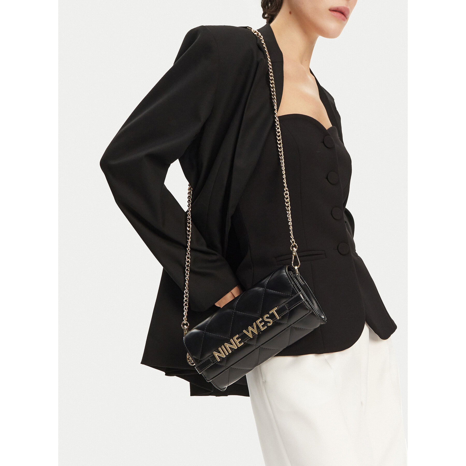 Дамска чанта Nine West GLAR2 Черен