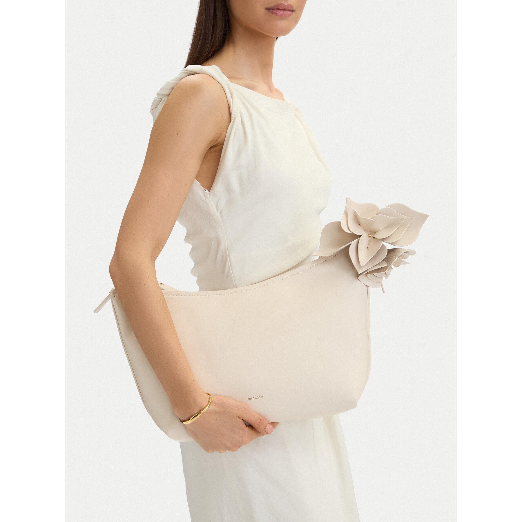 Τσάντα GINO ROSSI C-LDA8483 Κρεμ