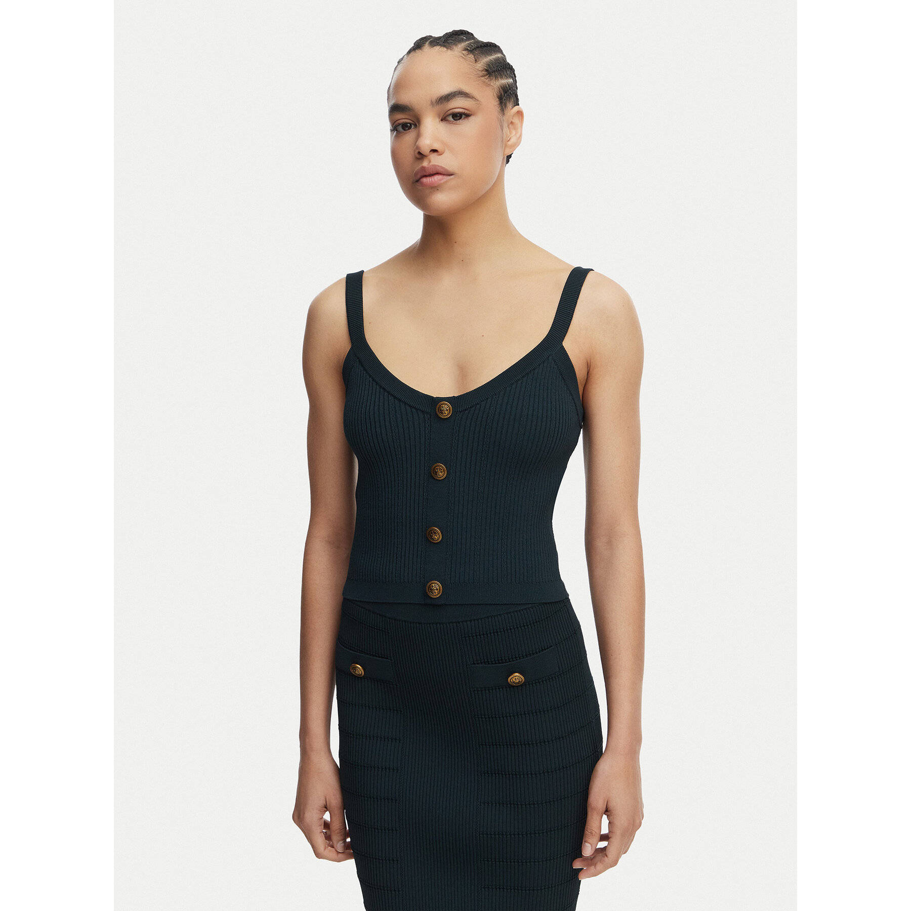 Guess Top W5YR10 Z0130 Zelena Regular Fit