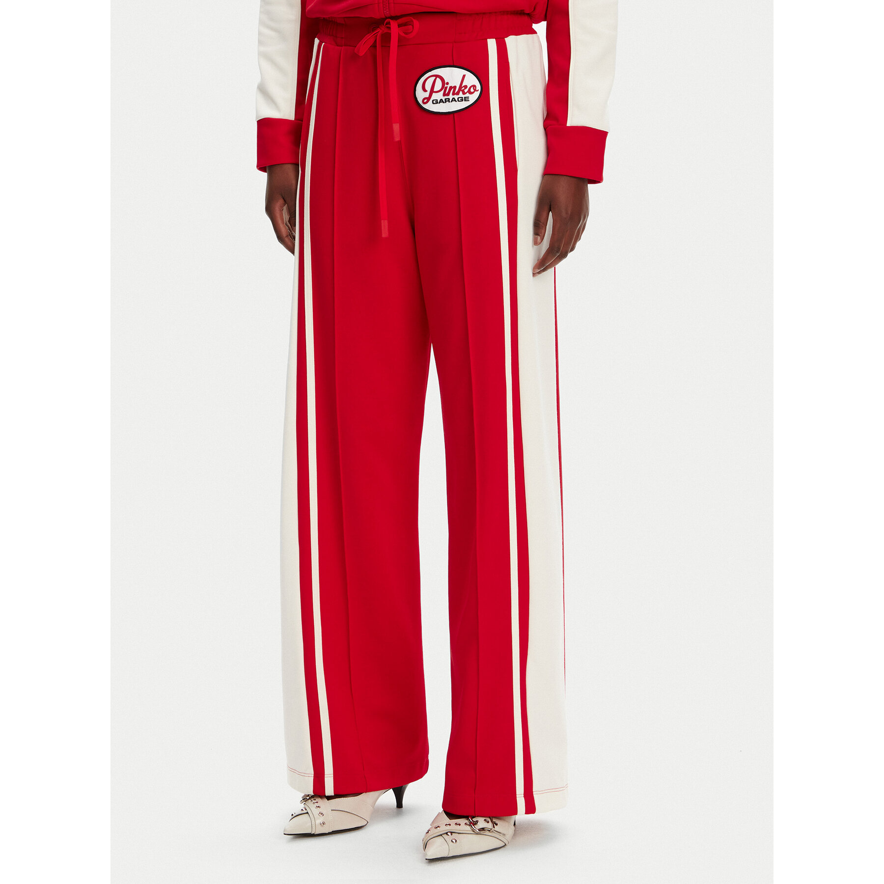 PINKO Jogginghose Jacob 105272 A2MD Rot Relaxed Fit