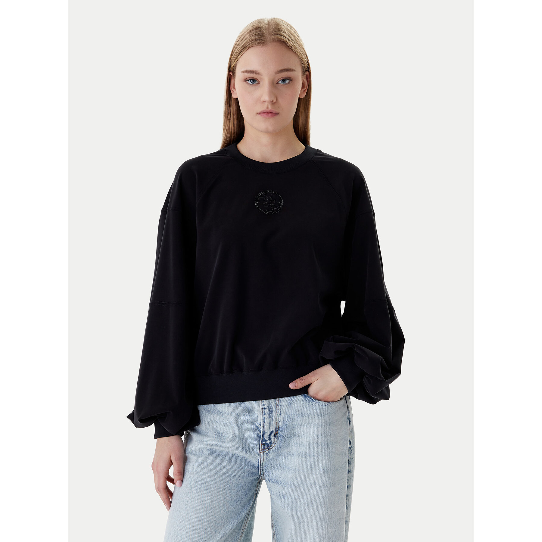 Guess Sweatshirt W6RQ13 KD332 Schwarz Regular Fit