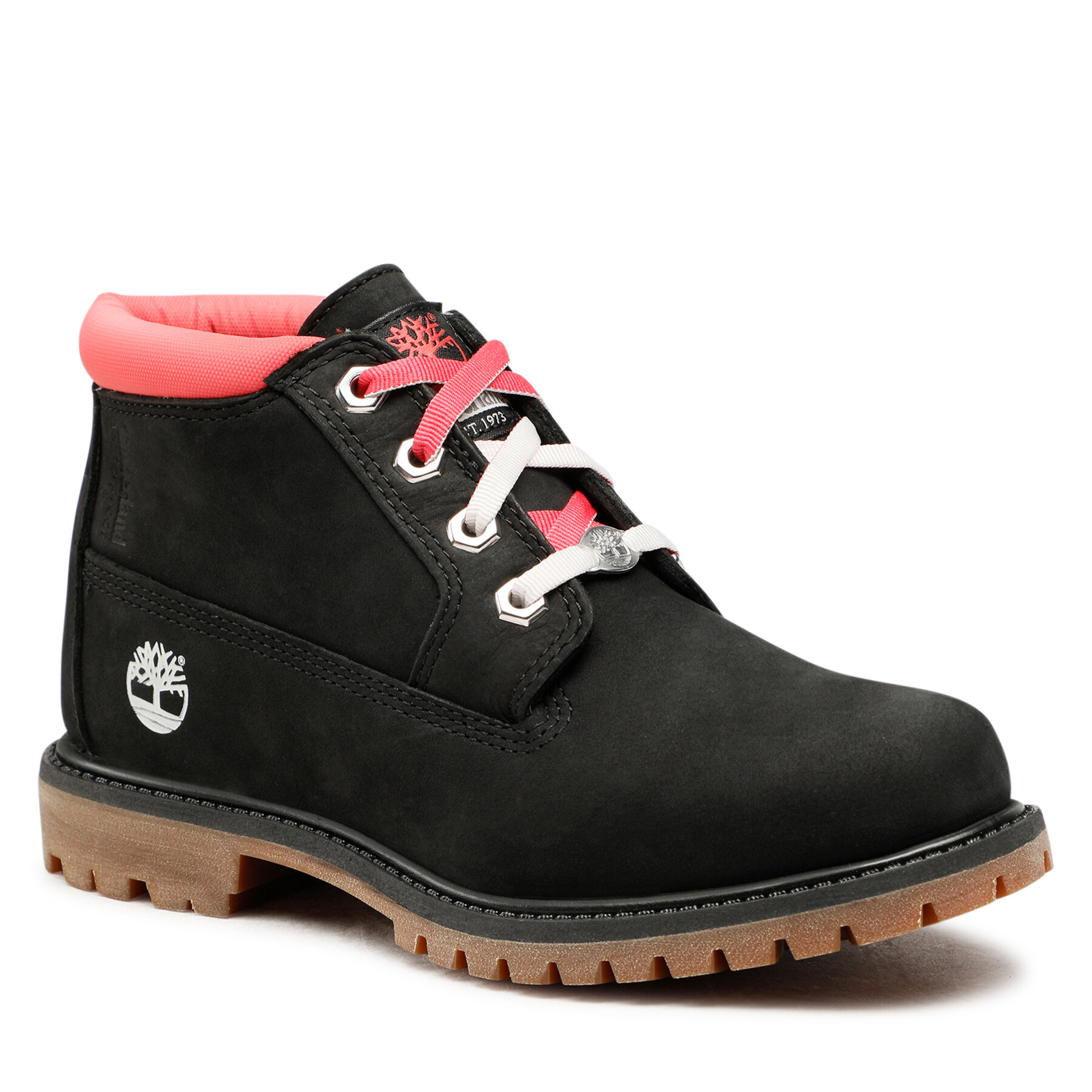 Pohodni čevlji Timberland Nellie Chukka Double TB0A44GJ0011 Black Nubuck W Pink