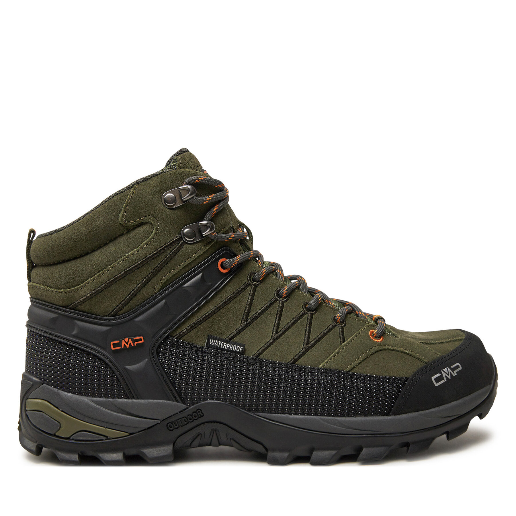 CMP Pánske Trekingová obuv, Rozmer: 47, Kaki, Rigel Mid Trekking Shoes Wp 3Q12947