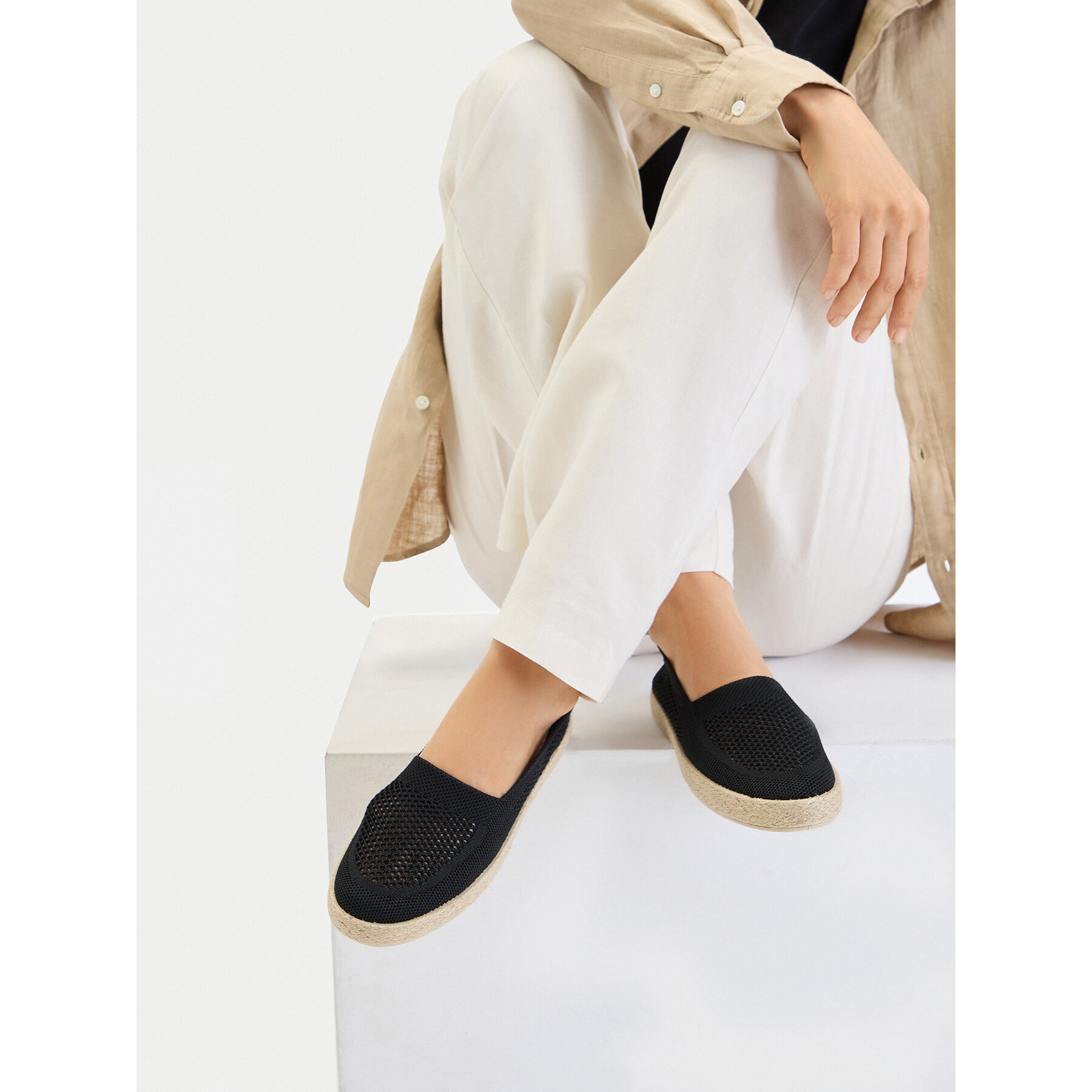Espadrilky JENNY CEO-WSS21620-01 Čierna