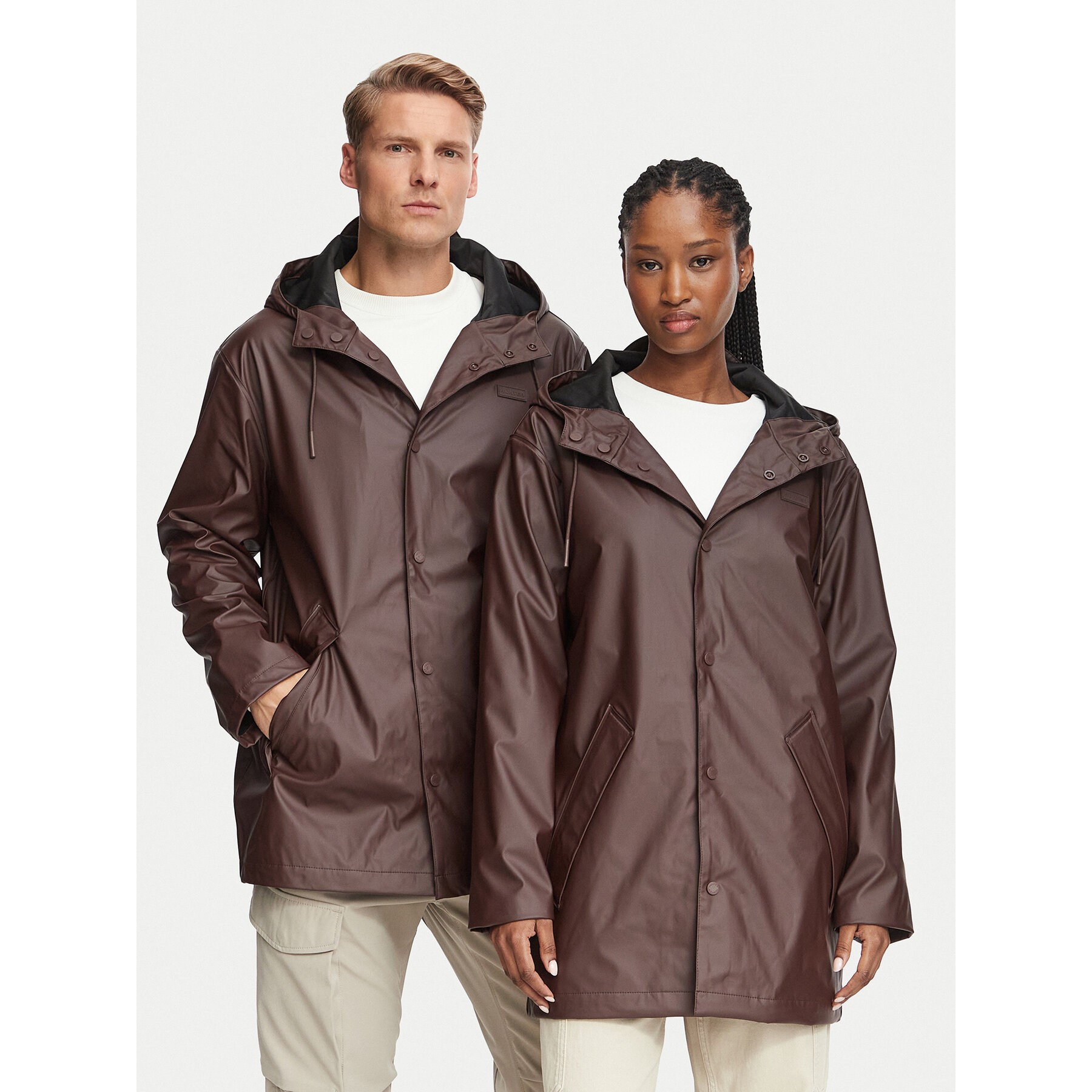 Hunter Vodootporna jakna Raincoat HARU0003242 Smeđa Regular Fit