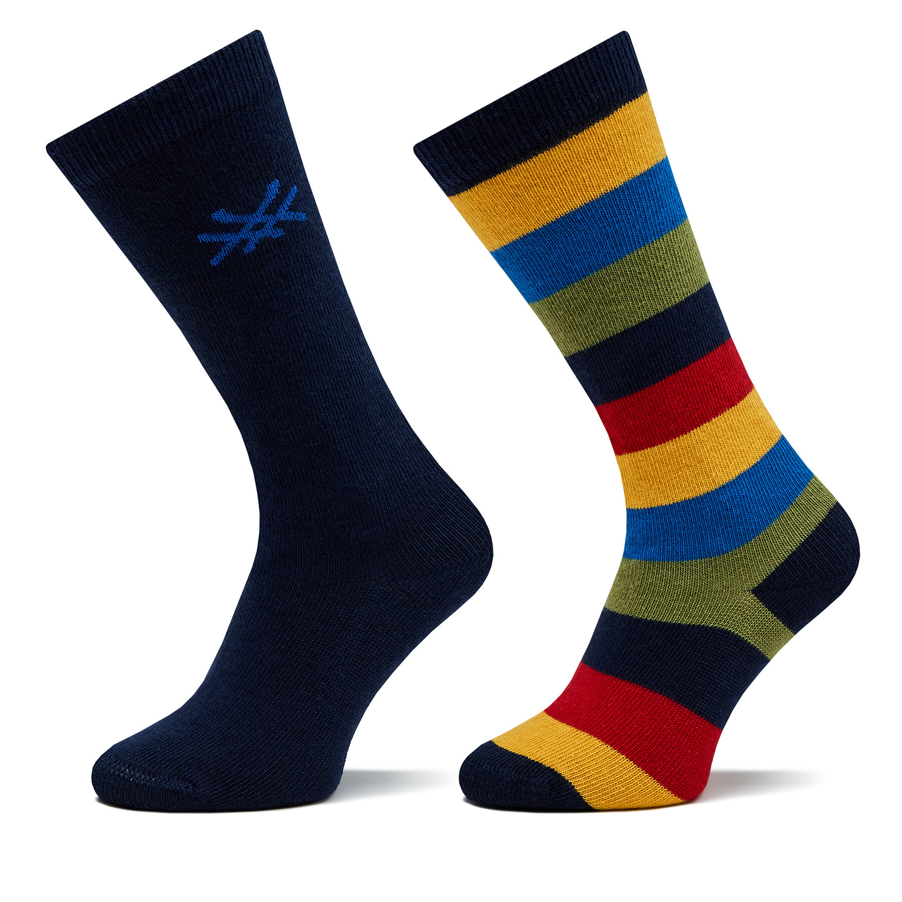 Σετ 2 ζευγάρια ψηλές κάλτσες unisex United Colors Of Benetton 6AO30702B Έγχρωμο