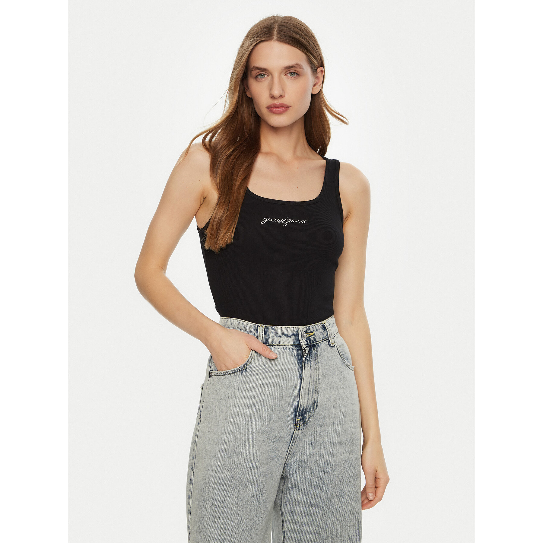 Guess Top W5RP48 KA0H1 Nero Regular Fit