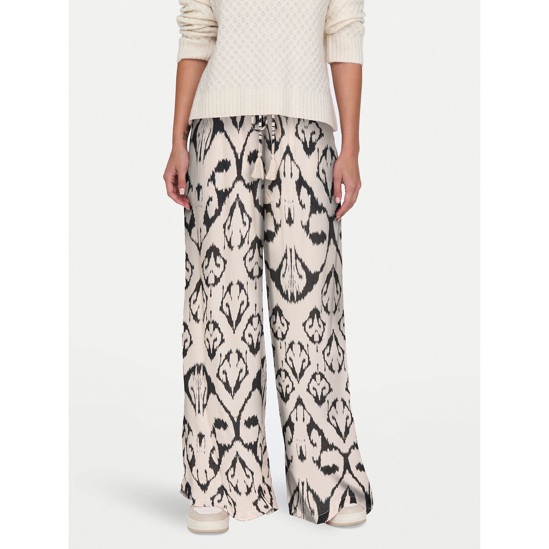 JDY Stoffhose Bree 15320106 Beige Wide Leg