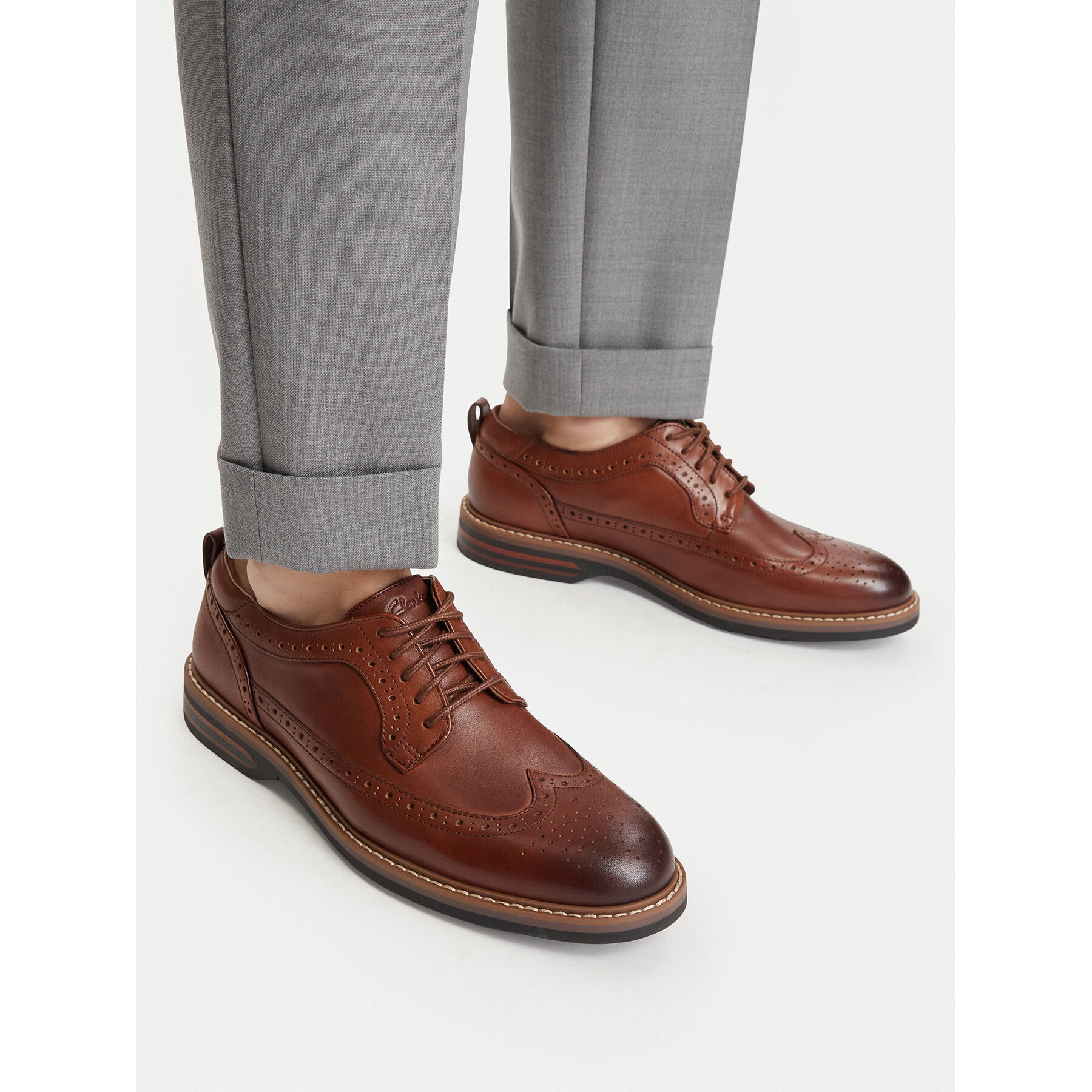 Poltopánky Clarks Aldwin 2 Limit 26320107 Hnedá