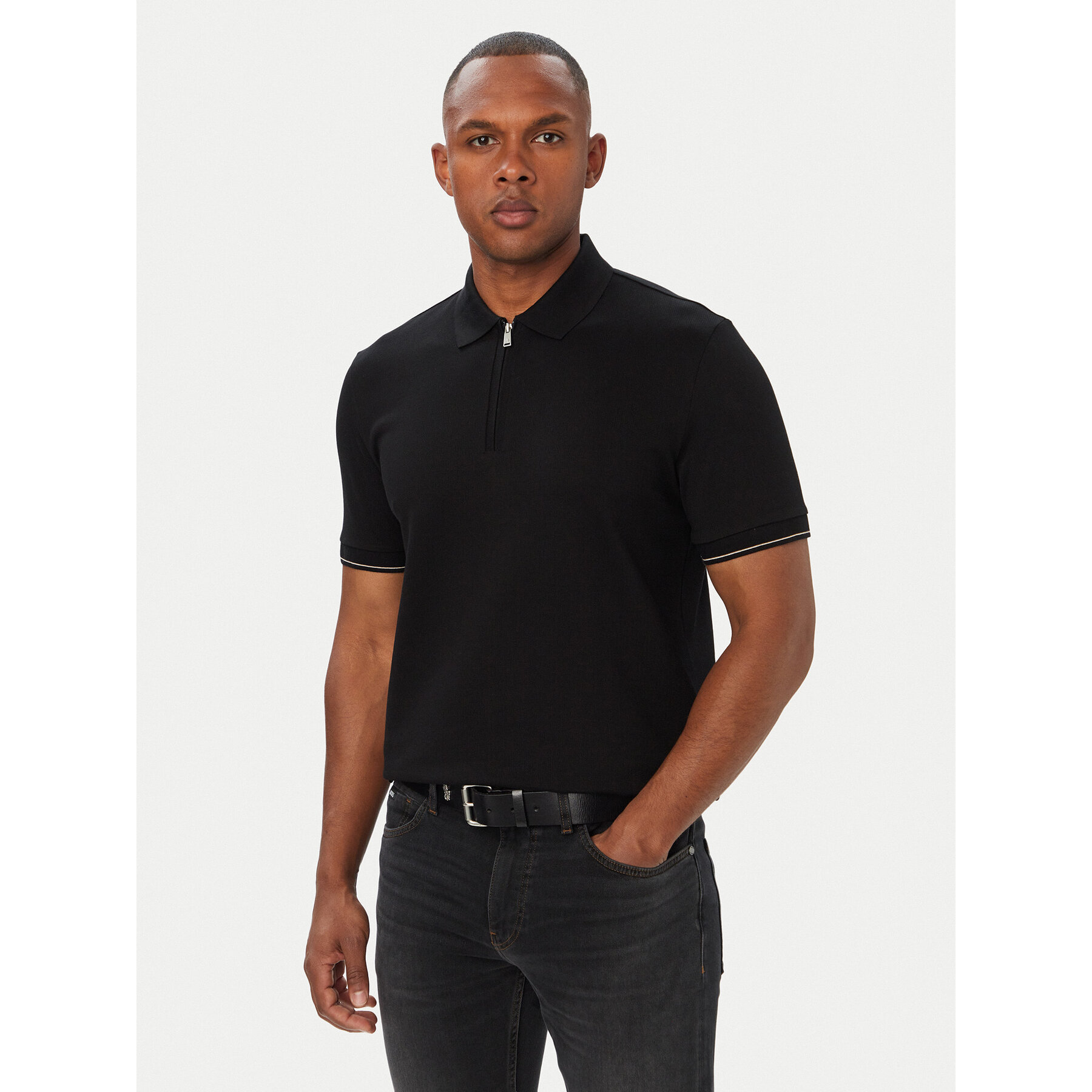 BOSS Poloshirt C-Pei 90 50564941 Schwarz Regular Fit