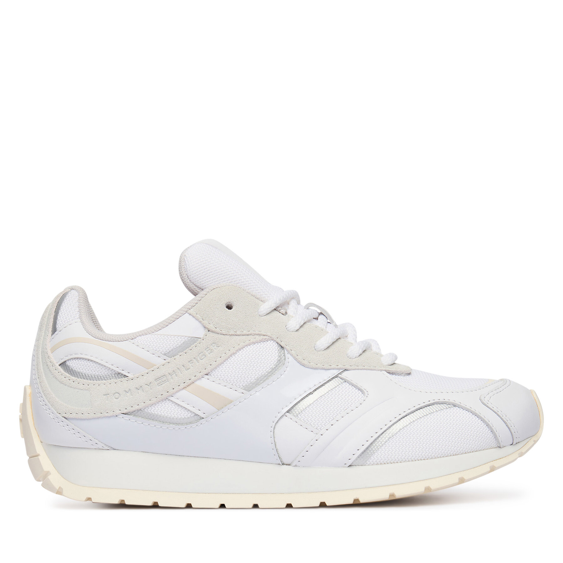 Sneakersy Tommy Hilfiger Th Modern Runner Mix Mat FW0FW09098 Bílá