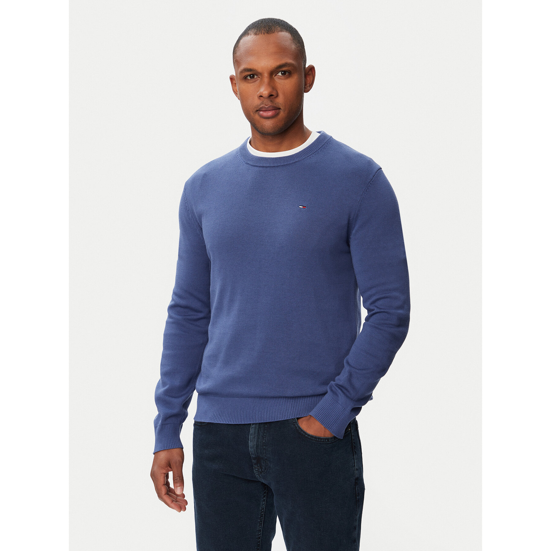Tommy Jeans Pullover Essential DM0DM22853 Blau Slim Fit