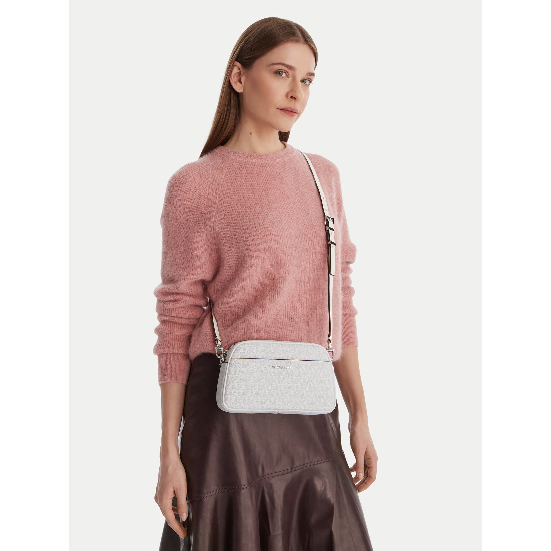 Geantă MICHAEL Michael Kors 32F5SJ6C5V Alb