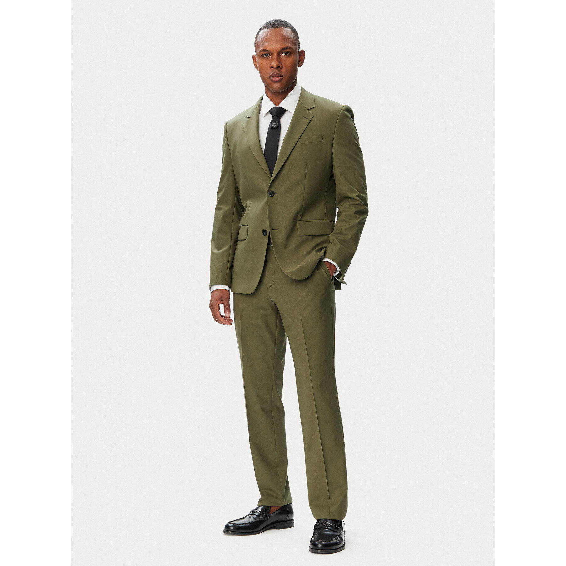 HUGO Anzug Henry-Getlin253X 50567894 Dunkelgrün Slim Fit