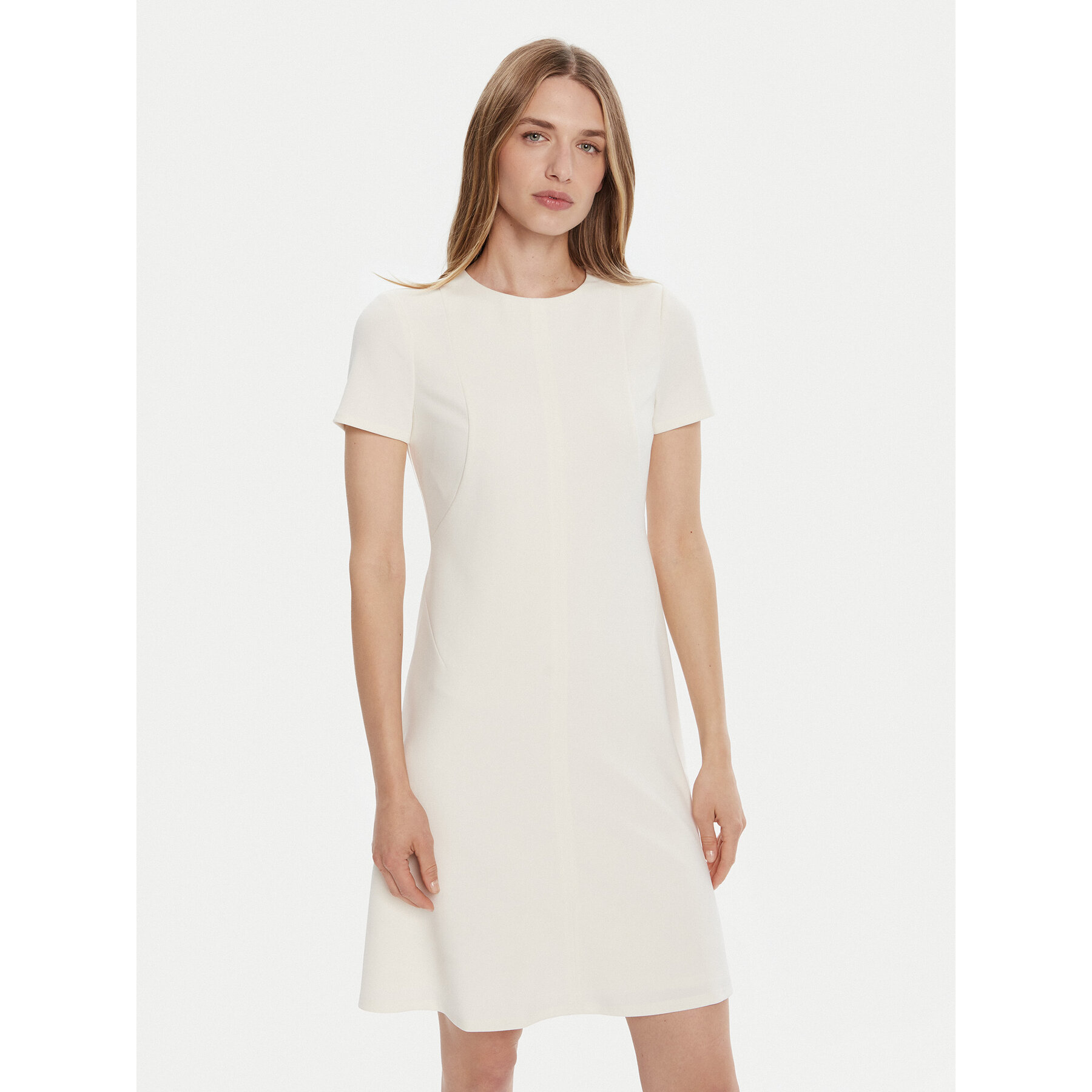 Calvin Klein Coctailkleid LV044C064G Écru Slim Fit