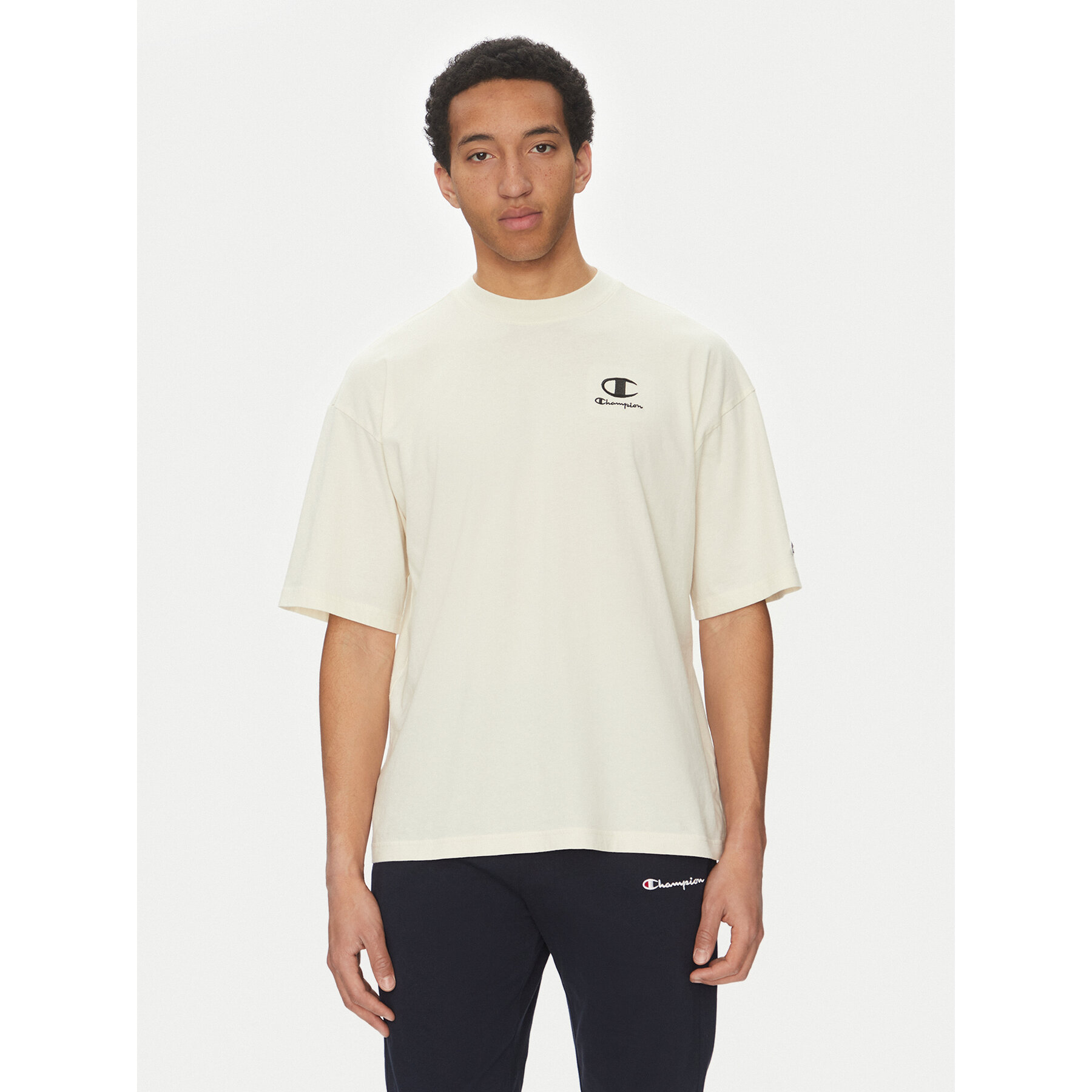 Champion Champion T-Shirt 221257 Εκρού Regular Fit