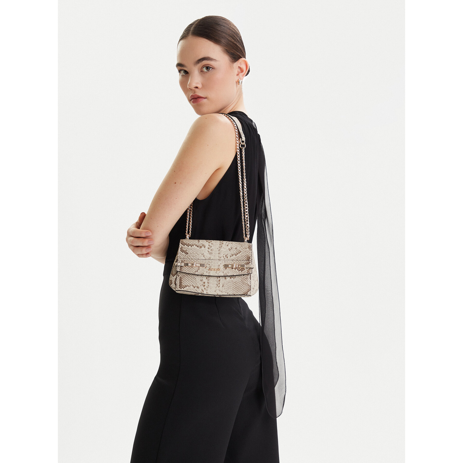 Geantă Guess Melinda Mini HWKG99 33780 Bej