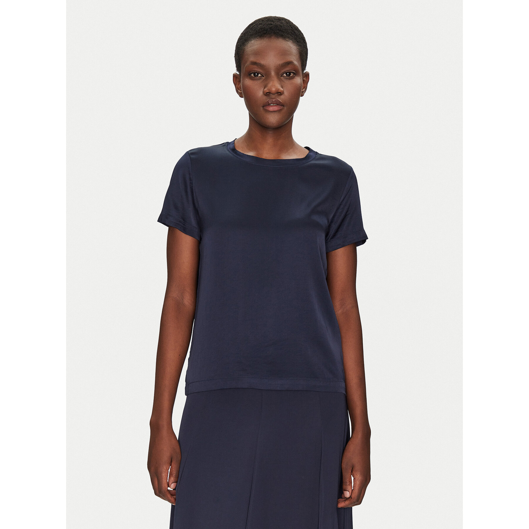 ViCOLO Bluse TD0007 Dunkelblau Relaxed Fit