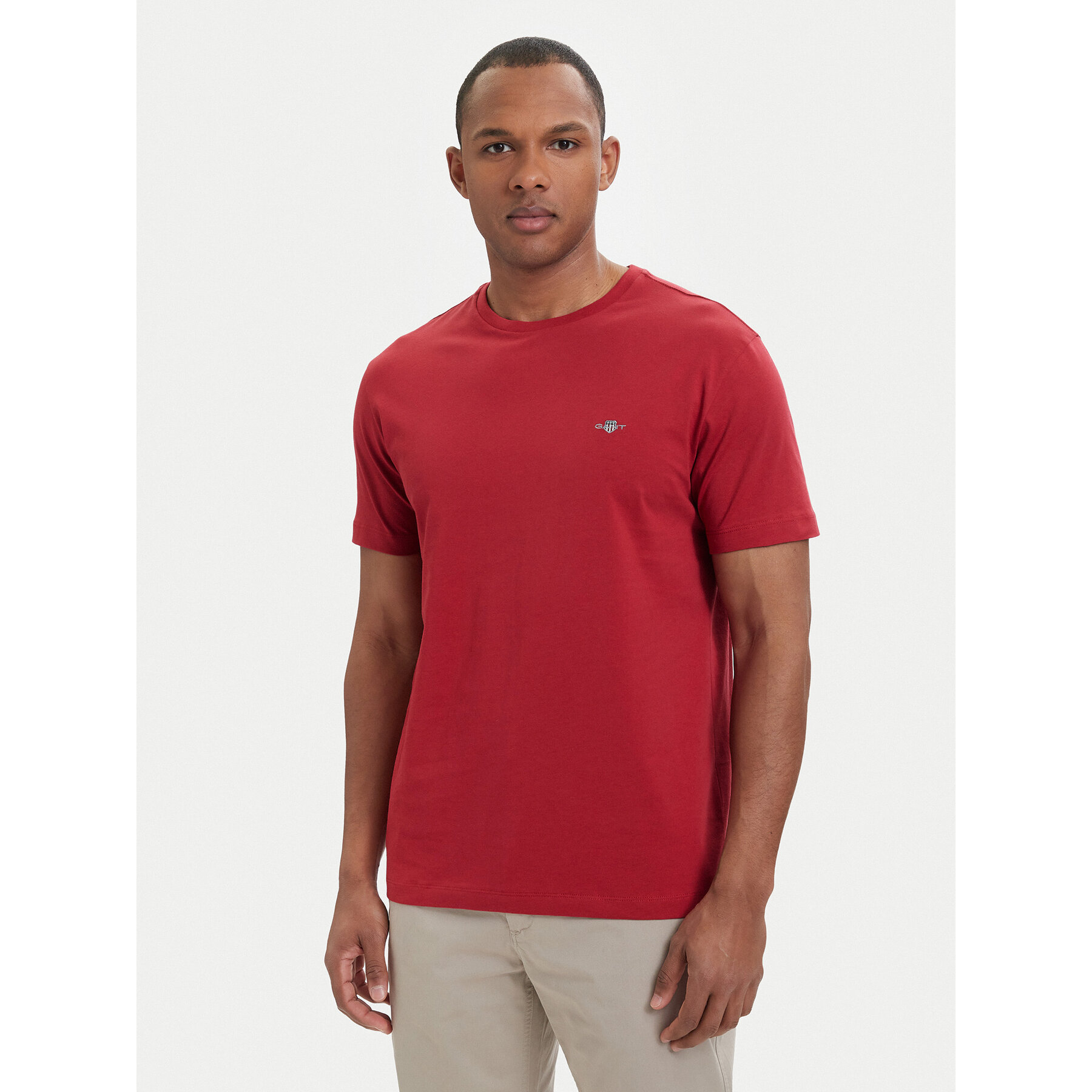 Gant T-Shirt Shield 2003184 Rot Regular Fit