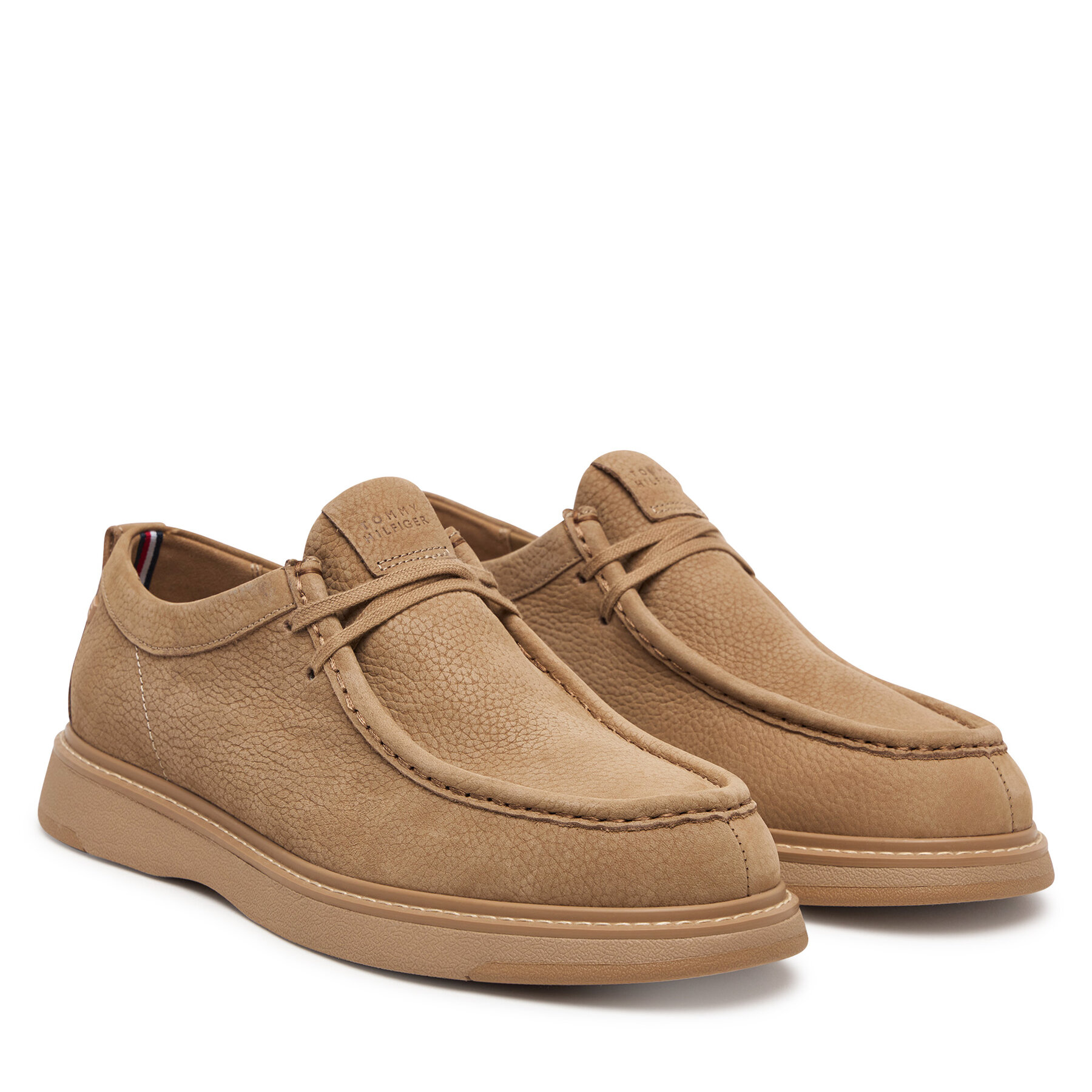 Nizki čevlji Tommy Hilfiger Comfort Nubuck Moc Toe Shoe FM0FM05975 Bež