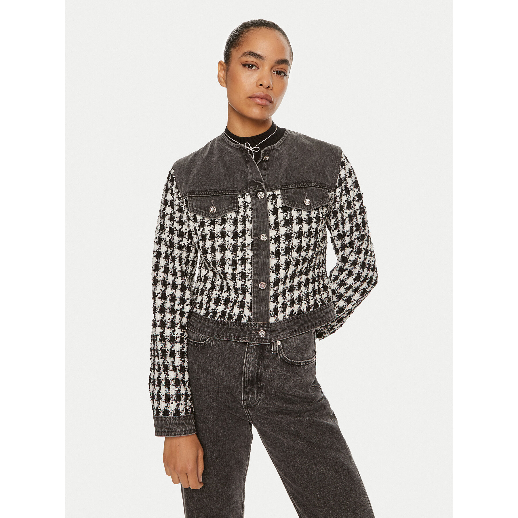 Liu Jo Übergangsjacke UF4160 D4956 Schwarz Regular Fit