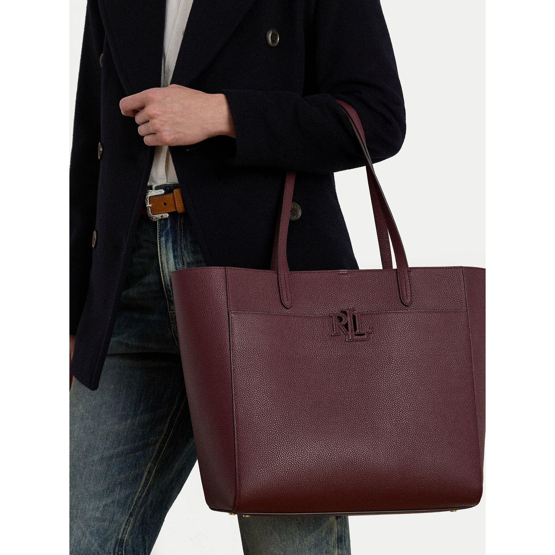 Kabelka LAUREN RALPH LAUREN Large Cameryn 431960183010 Bordová