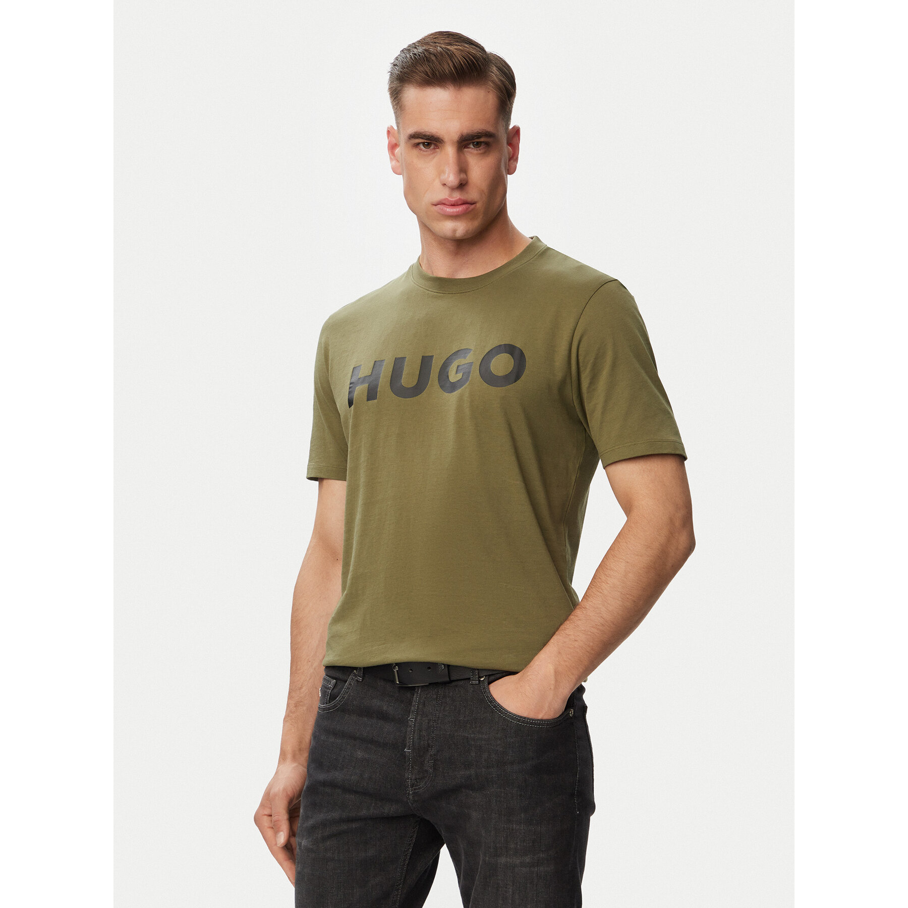 Hugo T-Shirt Dulivio 50467556 Grün Regular Fit