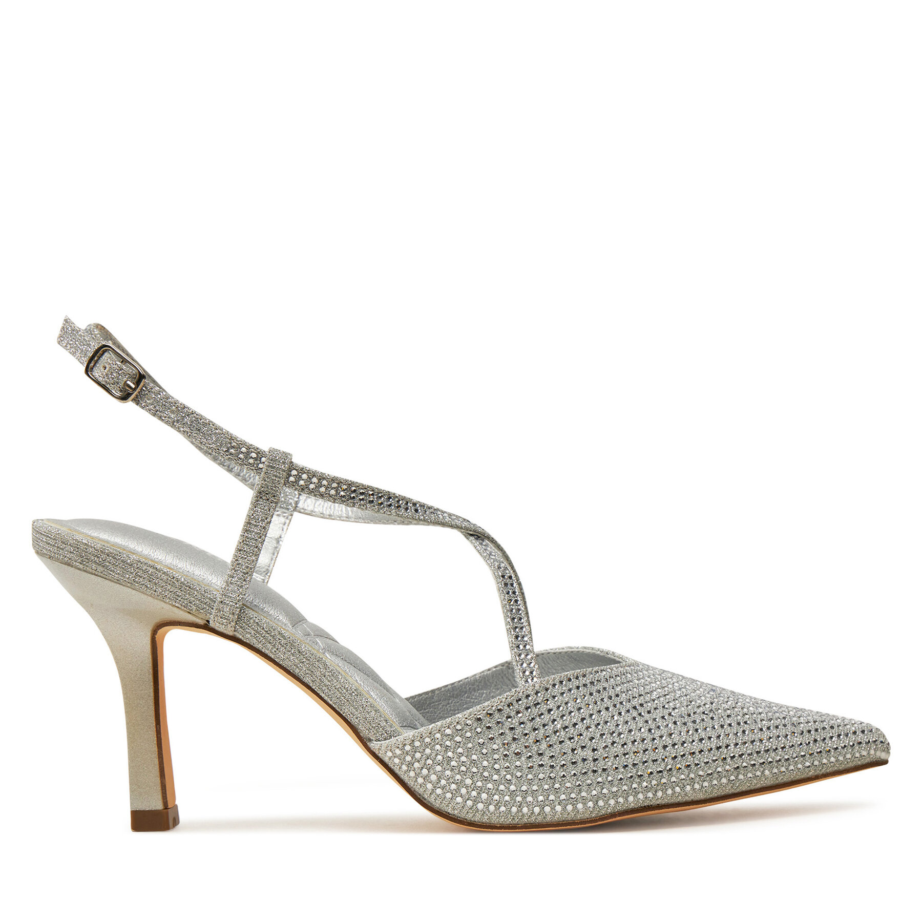 Damen Sandalen Menbur, Schuhgröße 36, Silber, 25698