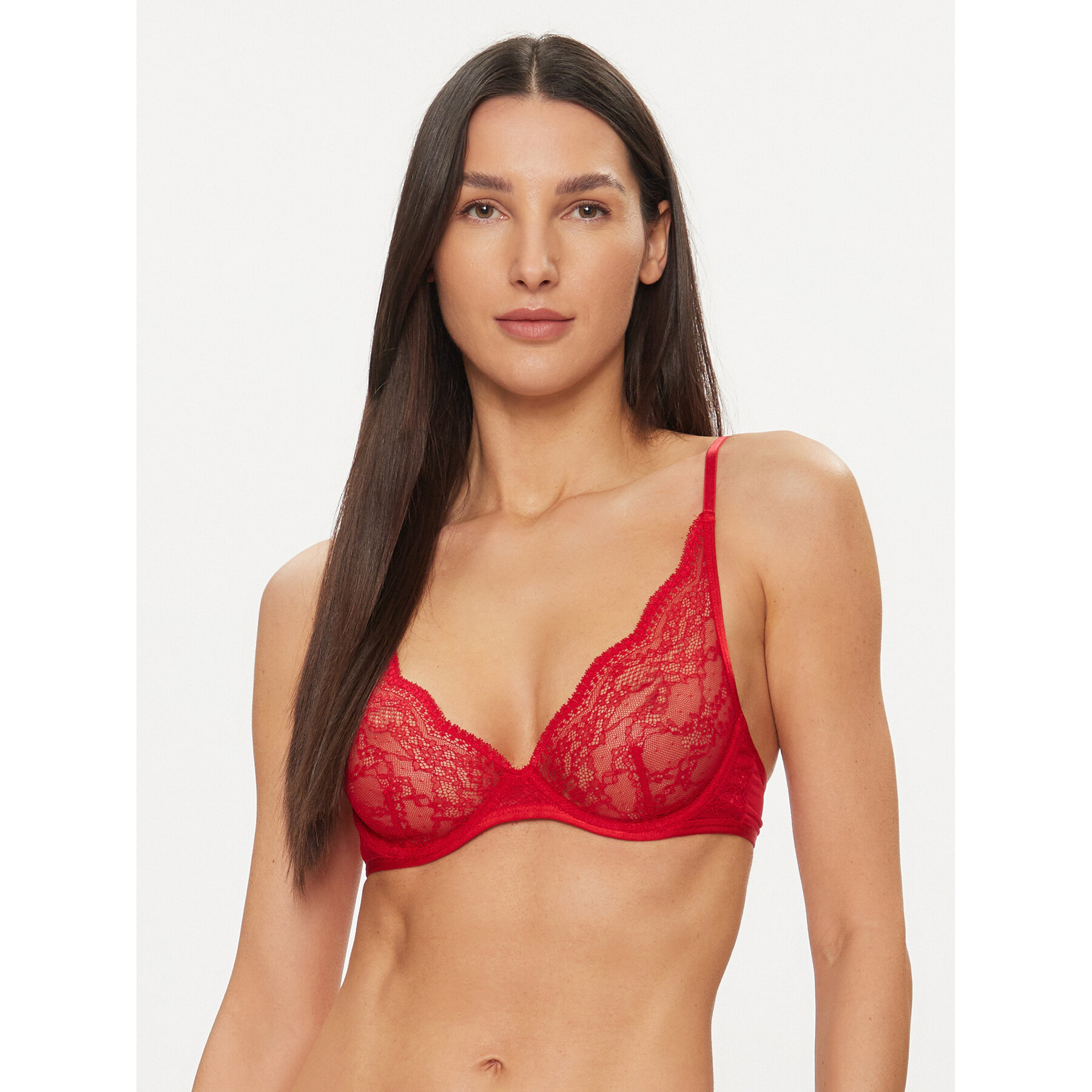 Hunkemöller Σουτιέν Bralette Isabelle Up 184808 Κόκκινο
