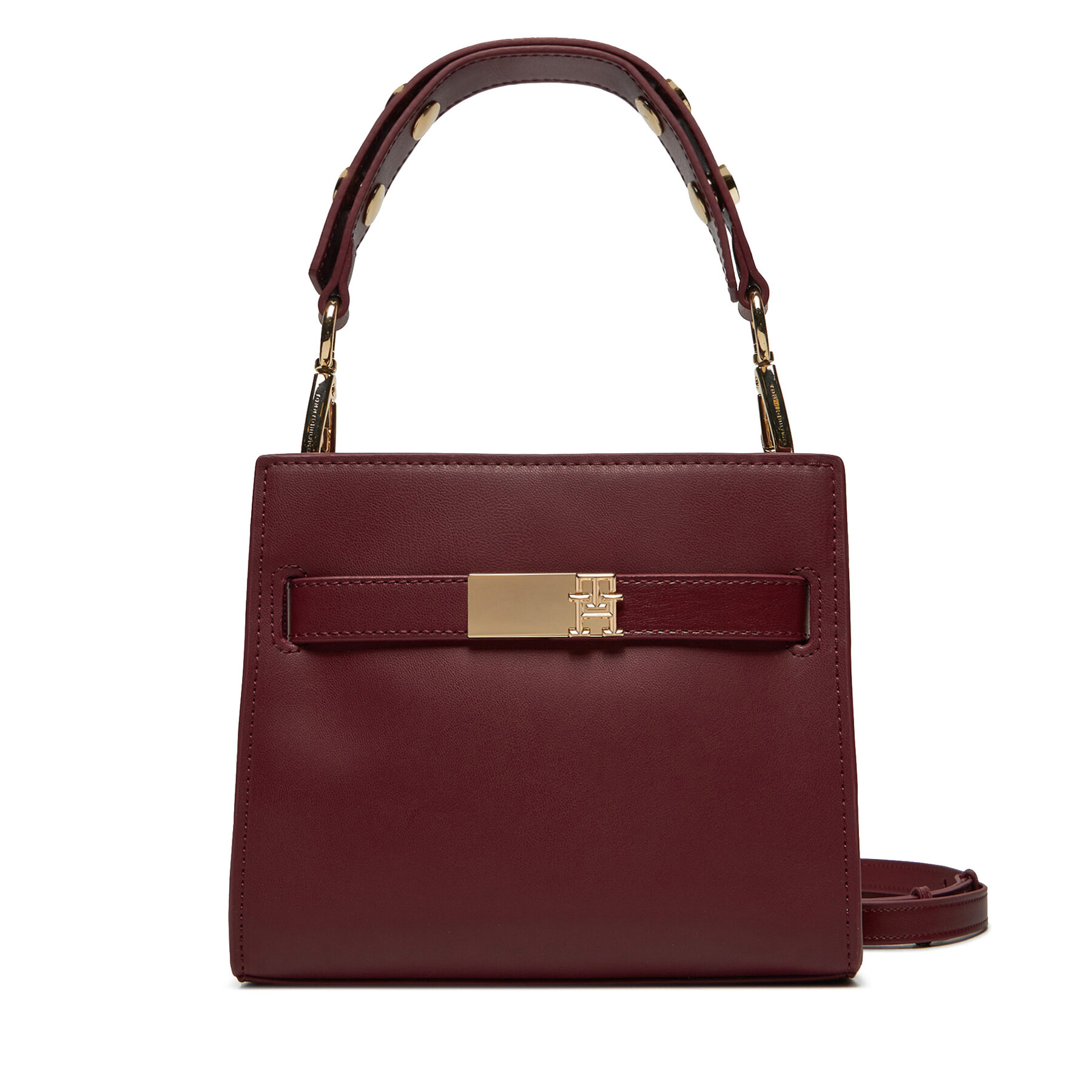 Handväska Tommy Hilfiger AW0AW16896 Mörkröd