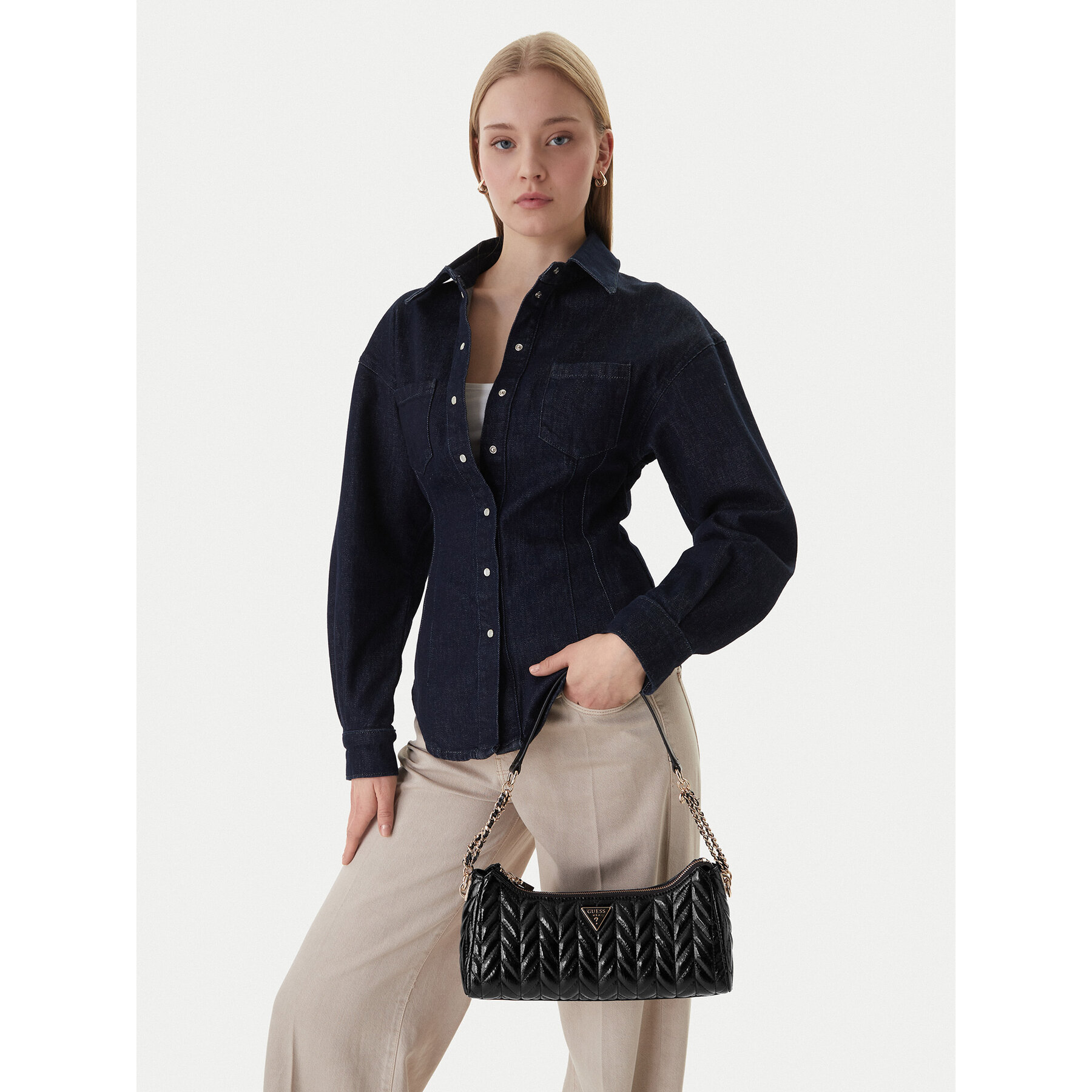 Geantă Guess Cheryl HWTQ97 20180 Negru