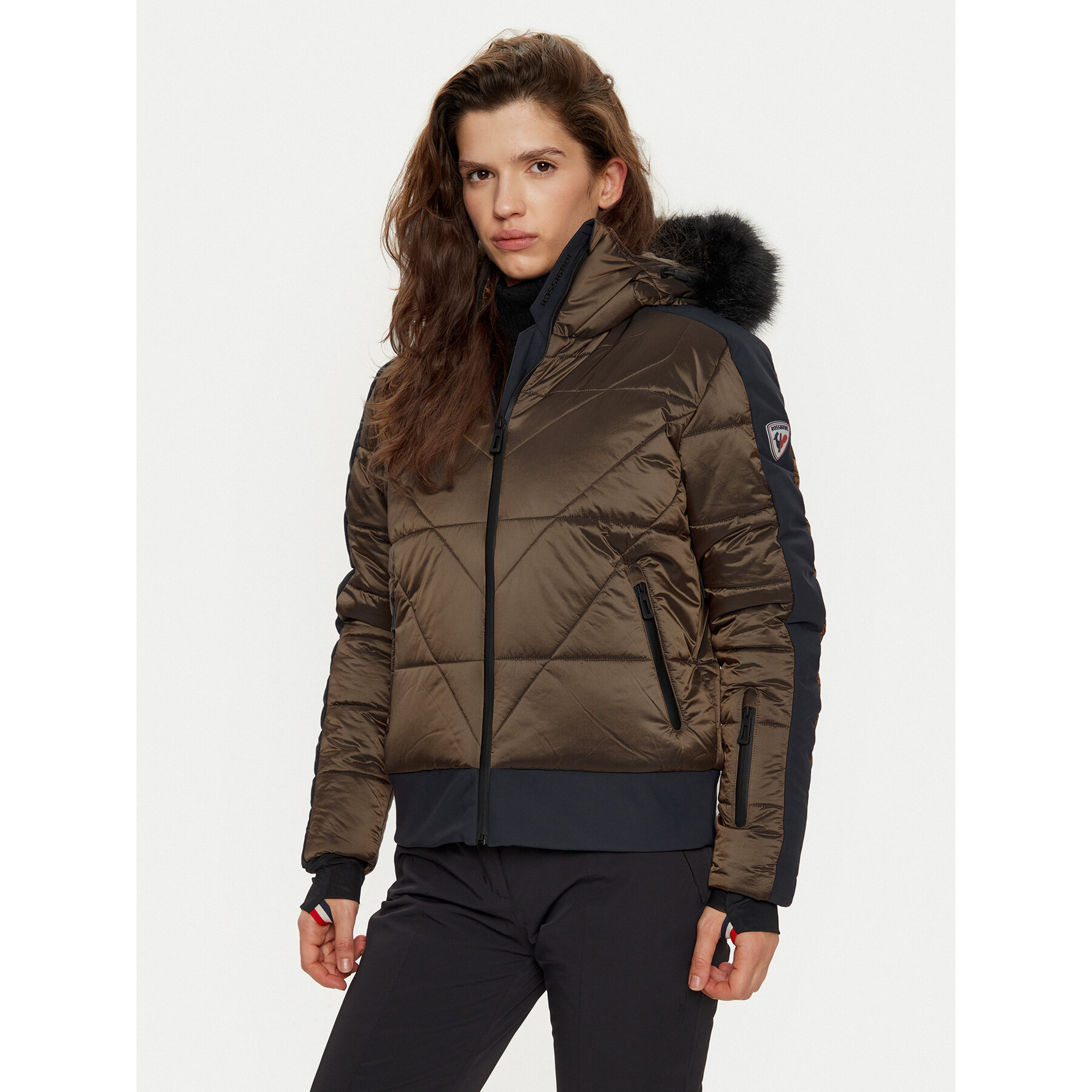 Rossignol Skijacke Ventina RLNWJ23 Goldfarben Regular Fit