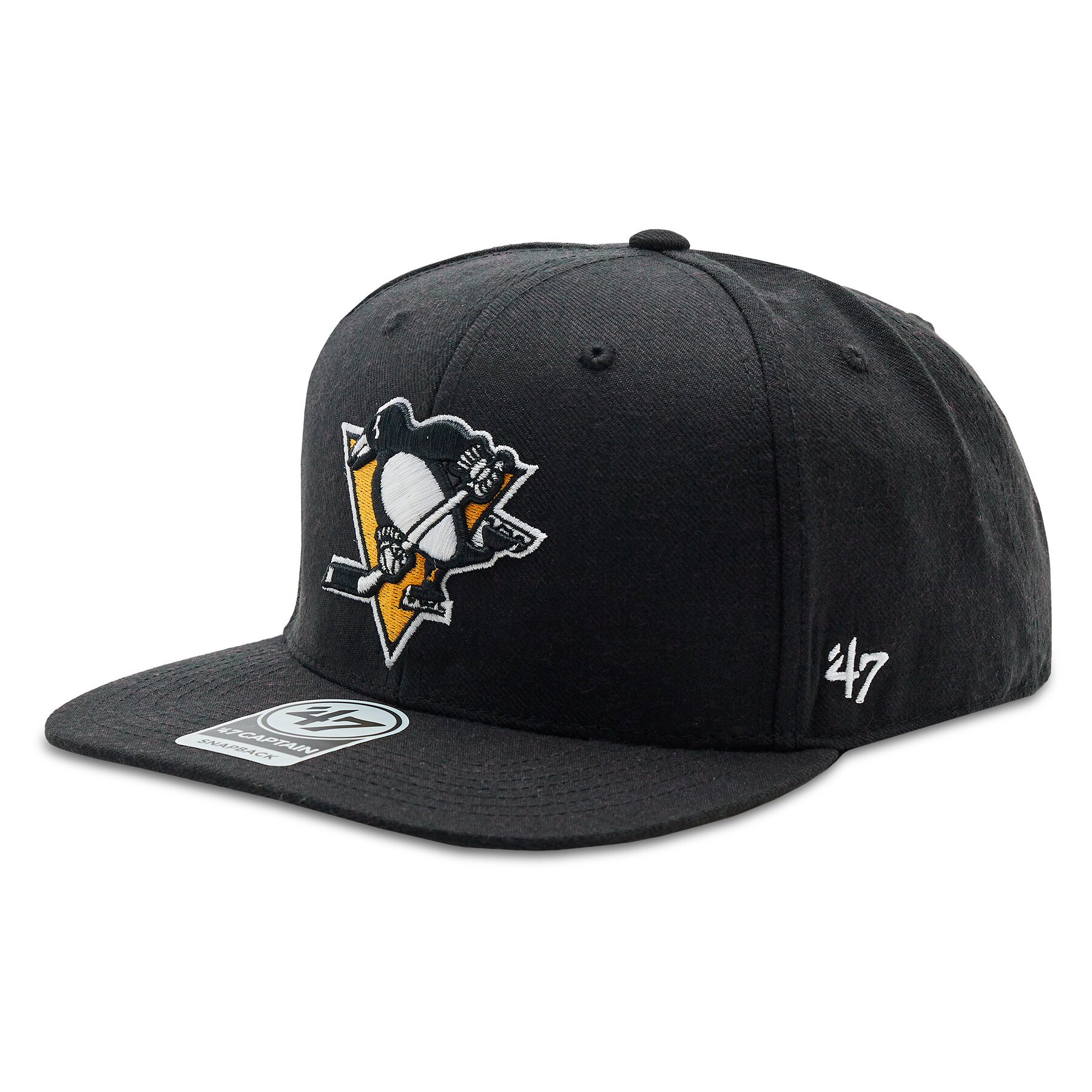 Kapa s šiltom 47 Brand NHL Pittsburgh Penguins No Shot '47 CAPTAIN H-NSHOT15WBP-BK Black