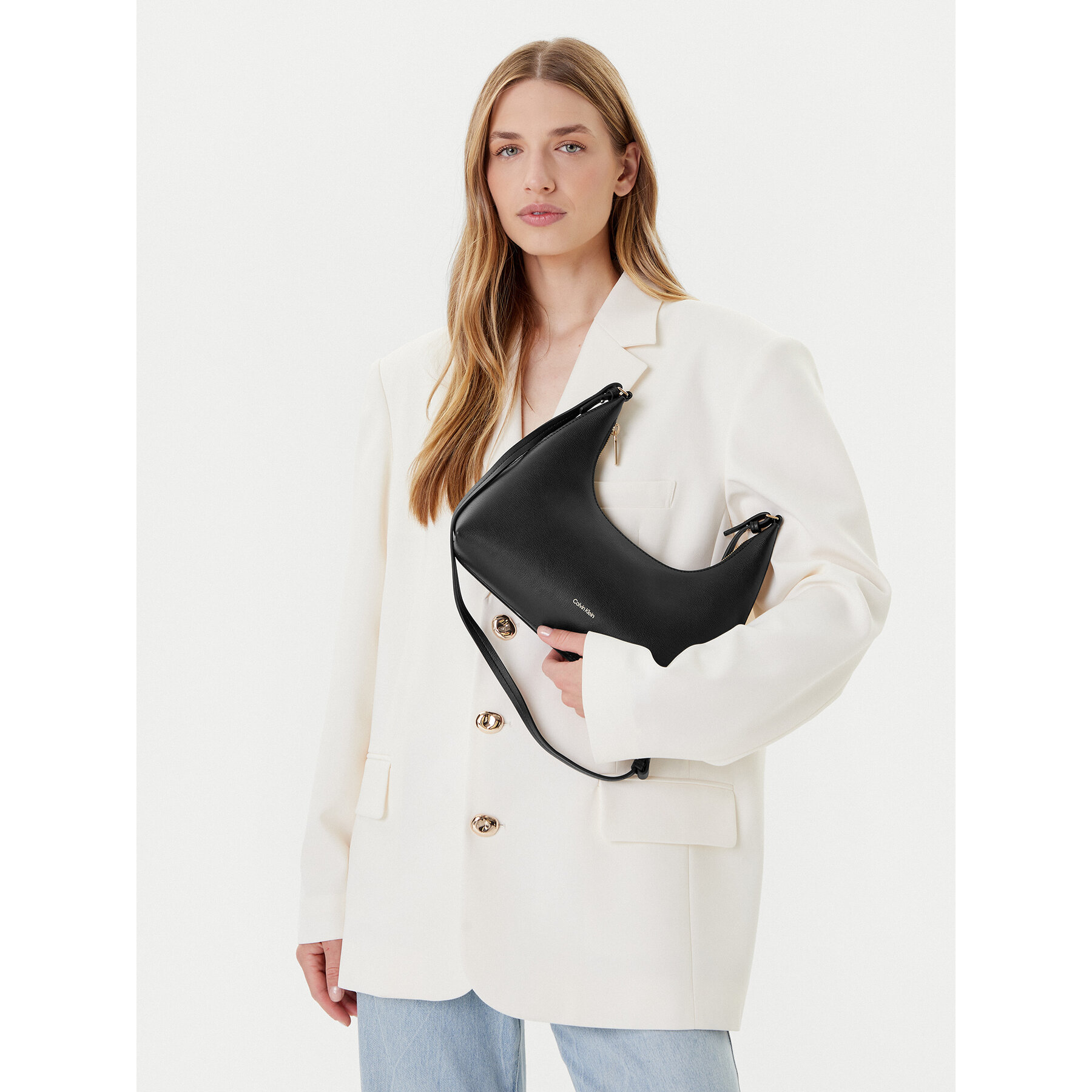 Дамска чанта Calvin Klein Foil Logo Conv Shou?Lder Bag LV04F3272G Черен