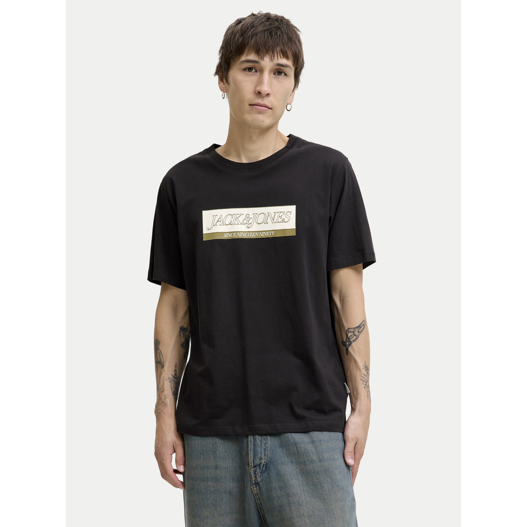 Jack & Jones T-shirt Rinwood 12283628 Crna Regular Fit