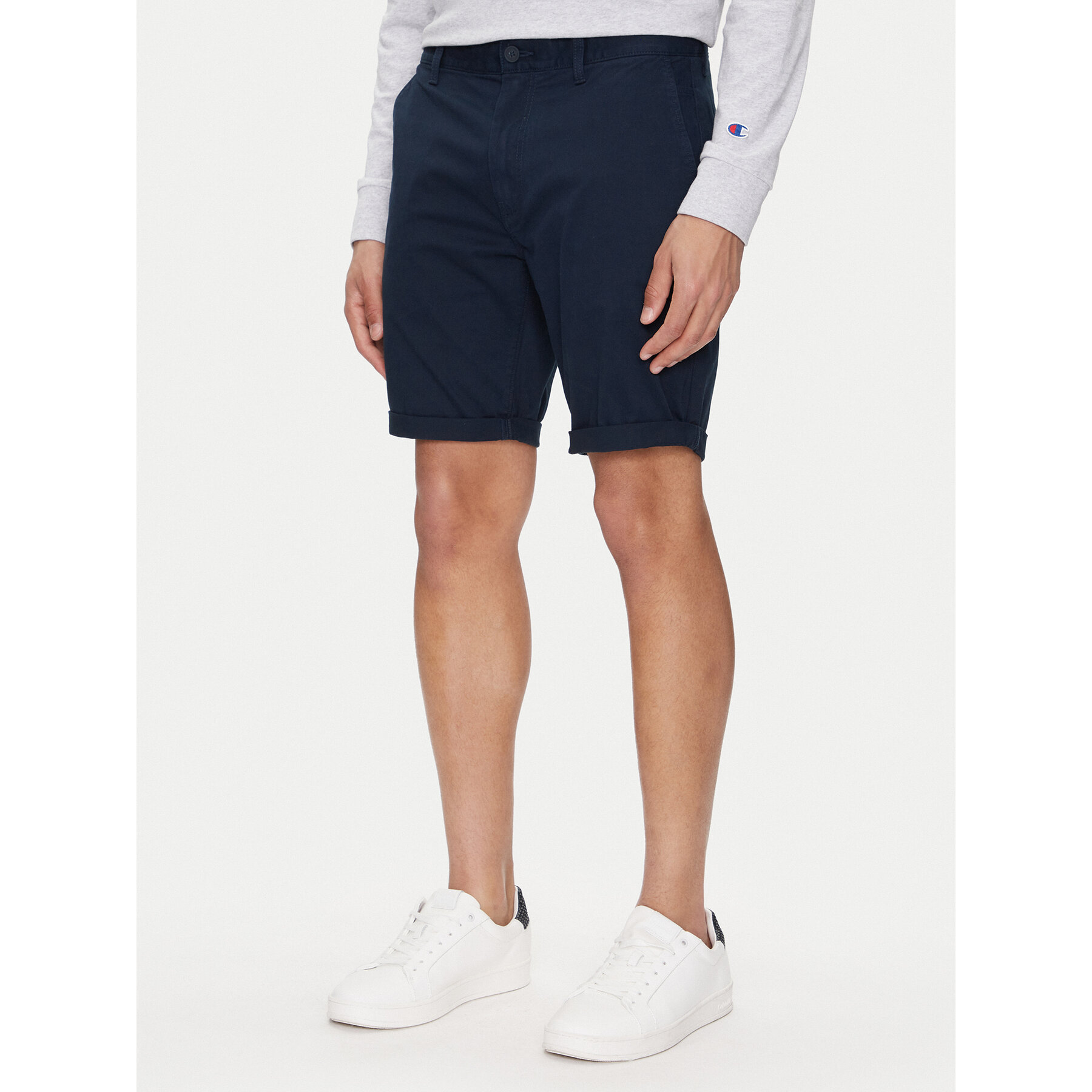 Tommy Jeans Stoffshorts Scanton DM0DM21950 Dunkelblau Slim Fit