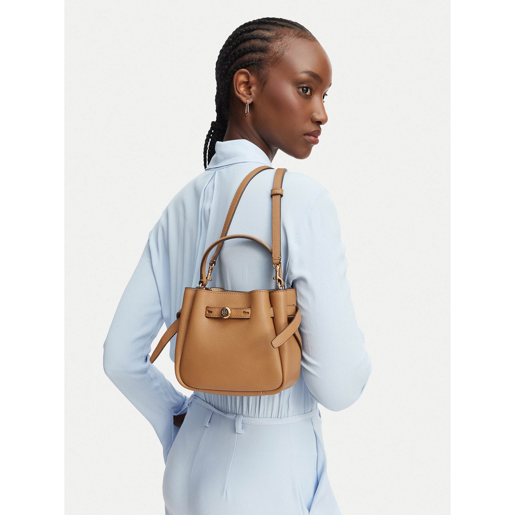 Ročna torba Tory Burch Romy 179988 Rjava