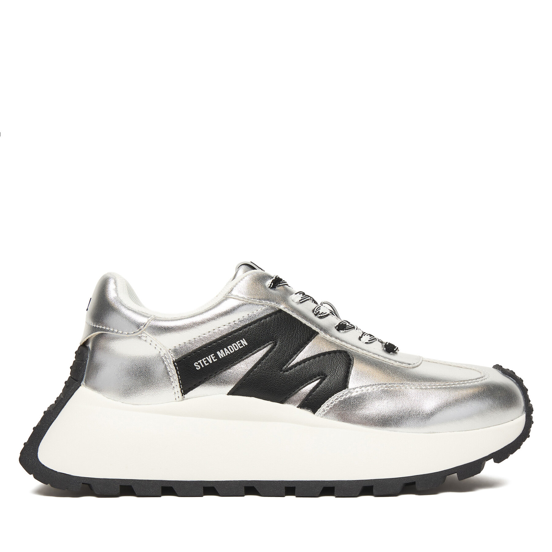 Sneakersy Steve Madden Supercampo SM11004808 Strieborná