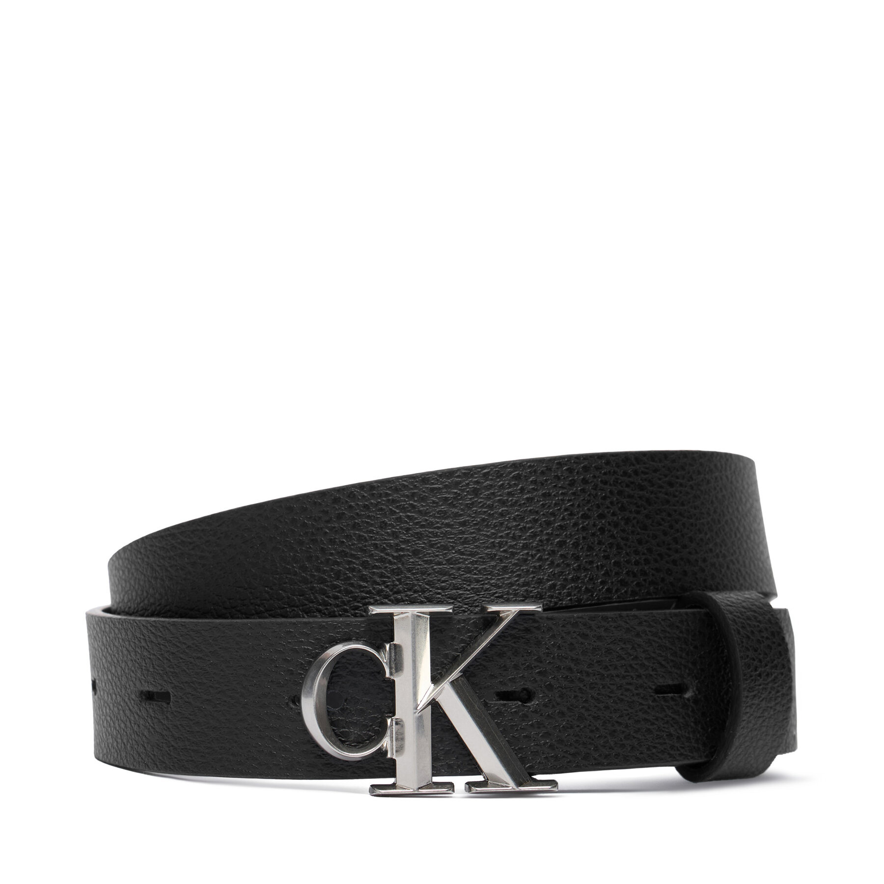 Дамски колан Calvin Klein Facet Ck Buckle Pebble 25Mm LV04F7060G Черен