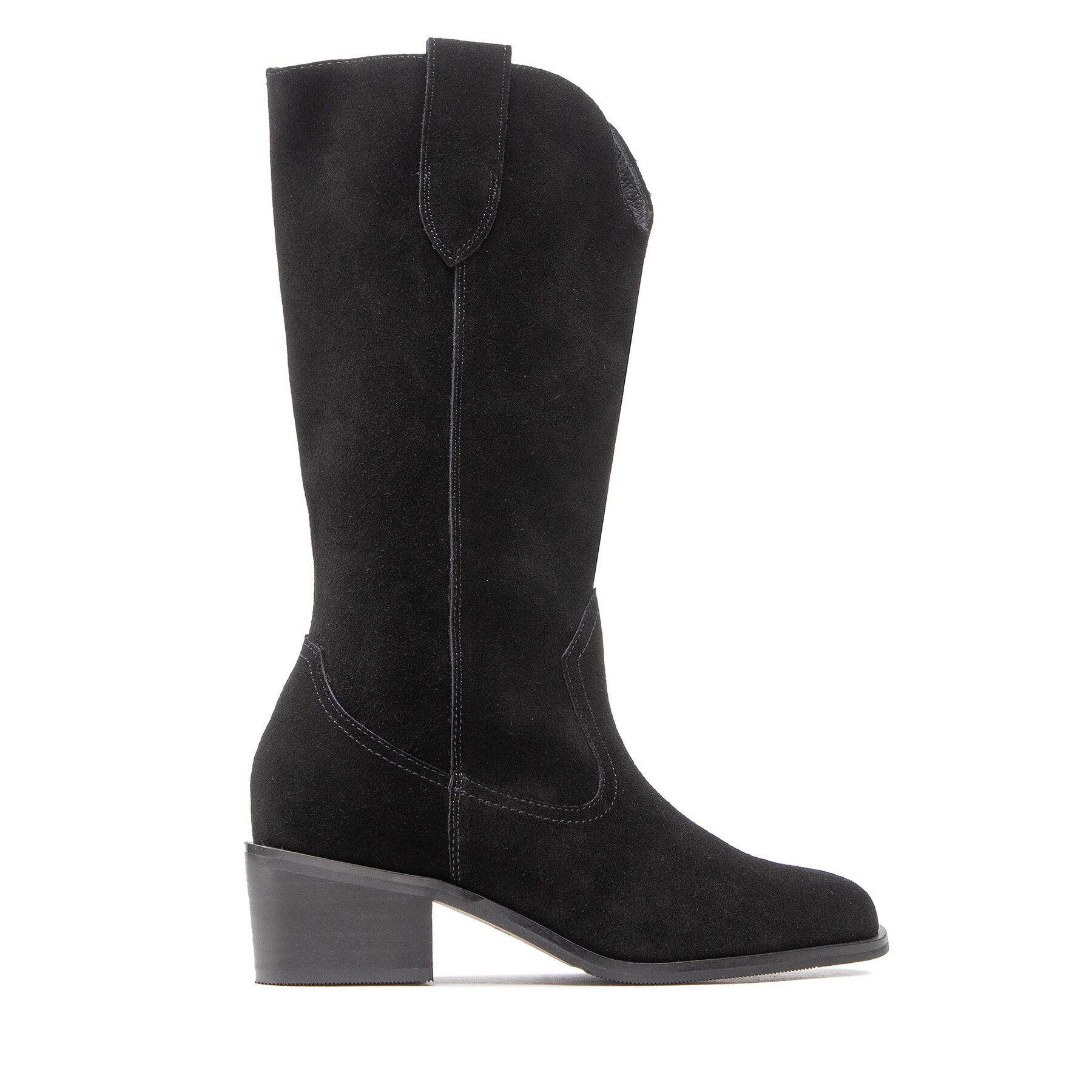 Donna Stivali texani Simple, Taglia 37, Nero, SL-44-02-000113, taglia : 37