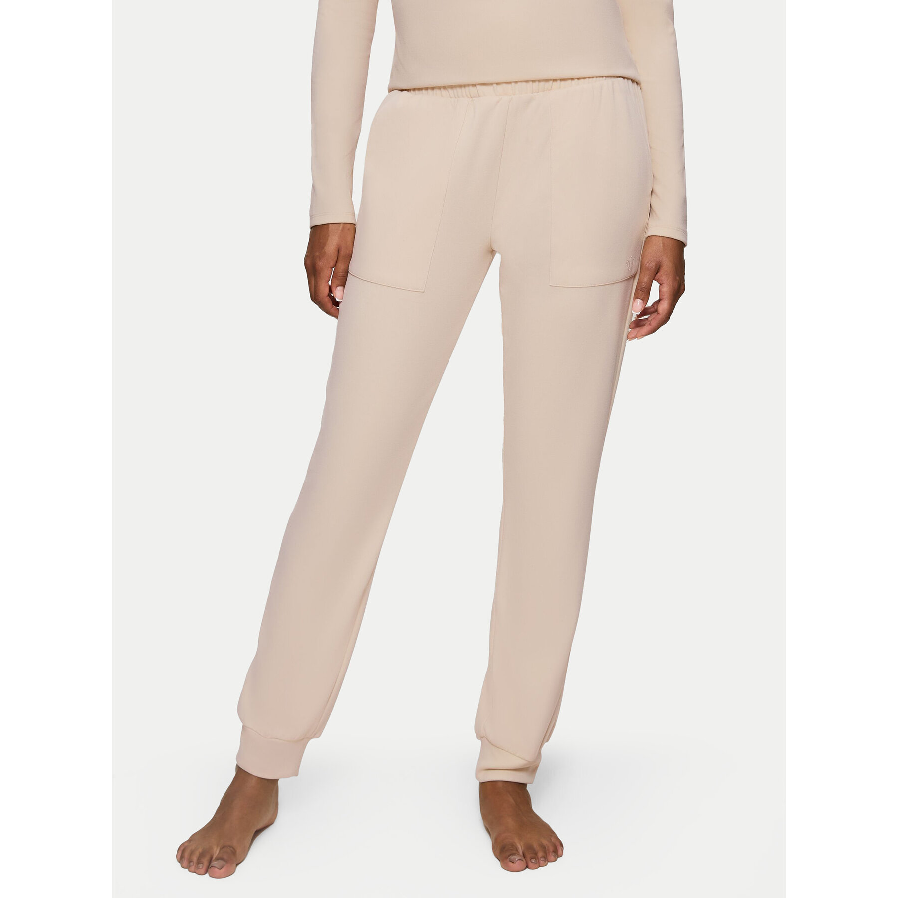 Triumph Pizsama nadrág Smart Thermal 10221479 Bézs Regular Fit