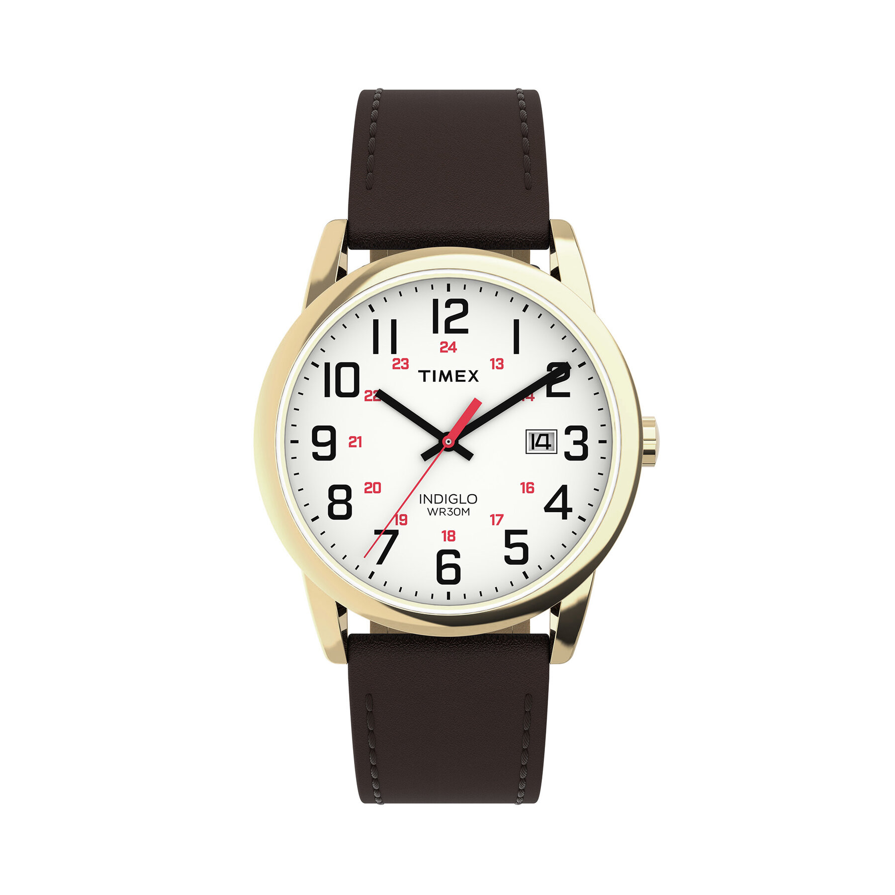 Ročna ura Timex Easy Reader® Classic TW2Y12700 Rjava