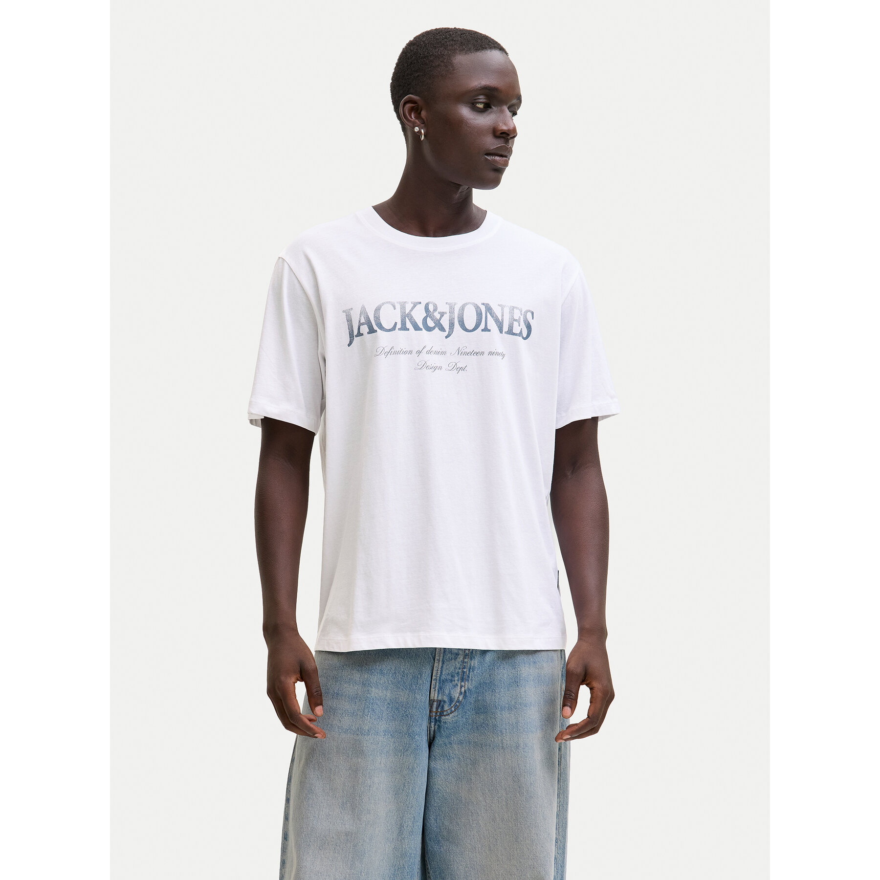 Jack & Jones Póló Evin 12290173 Fehér Regular Fit