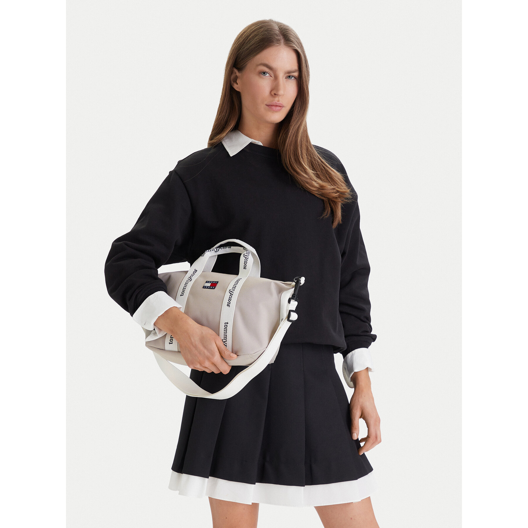 Geantă Tommy Jeans Tjw Ess Daily Mini Tote AW0AW18460 Bej