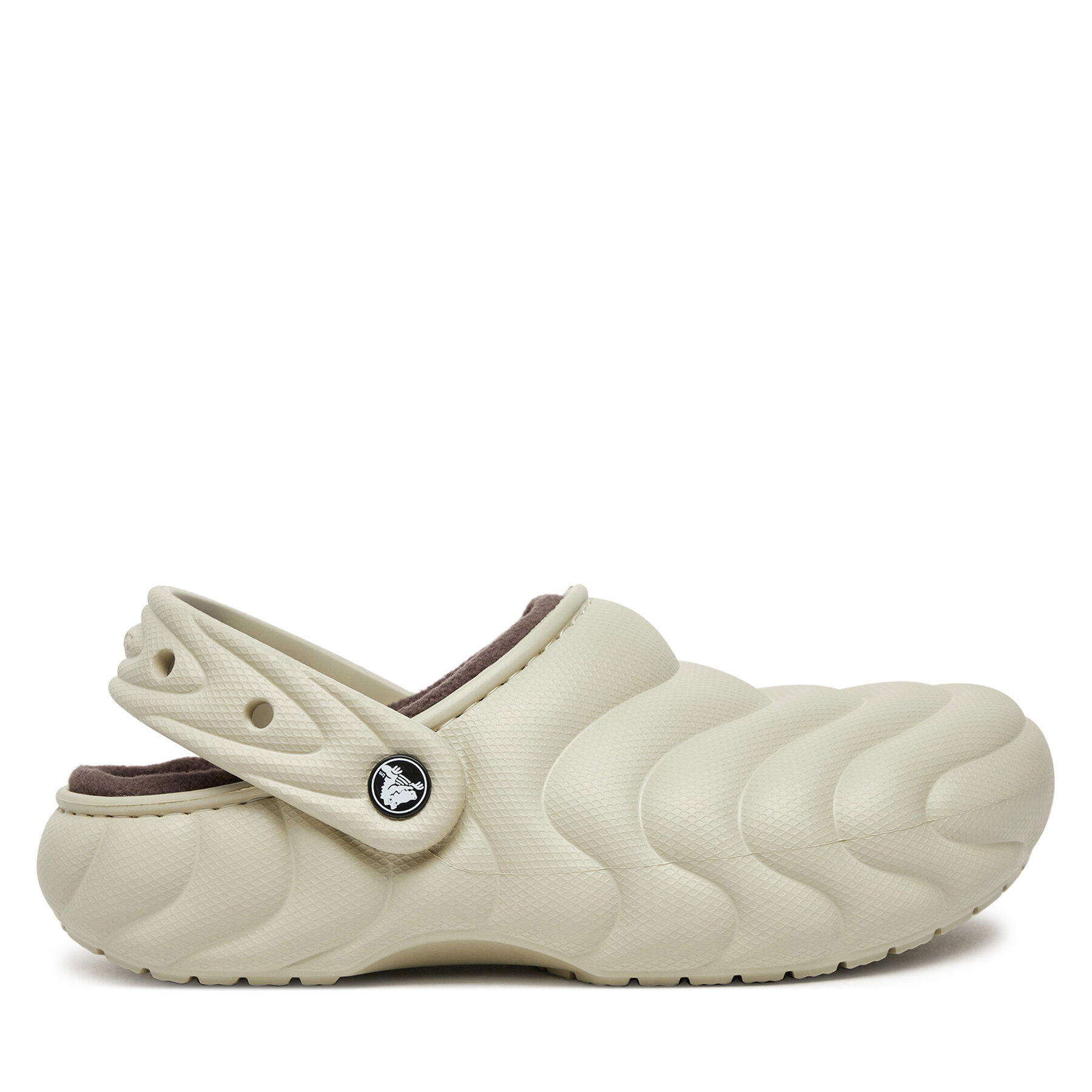 Mules / sandales de bain Crocs Classic Lined Overpuff Clog 210059 Beige