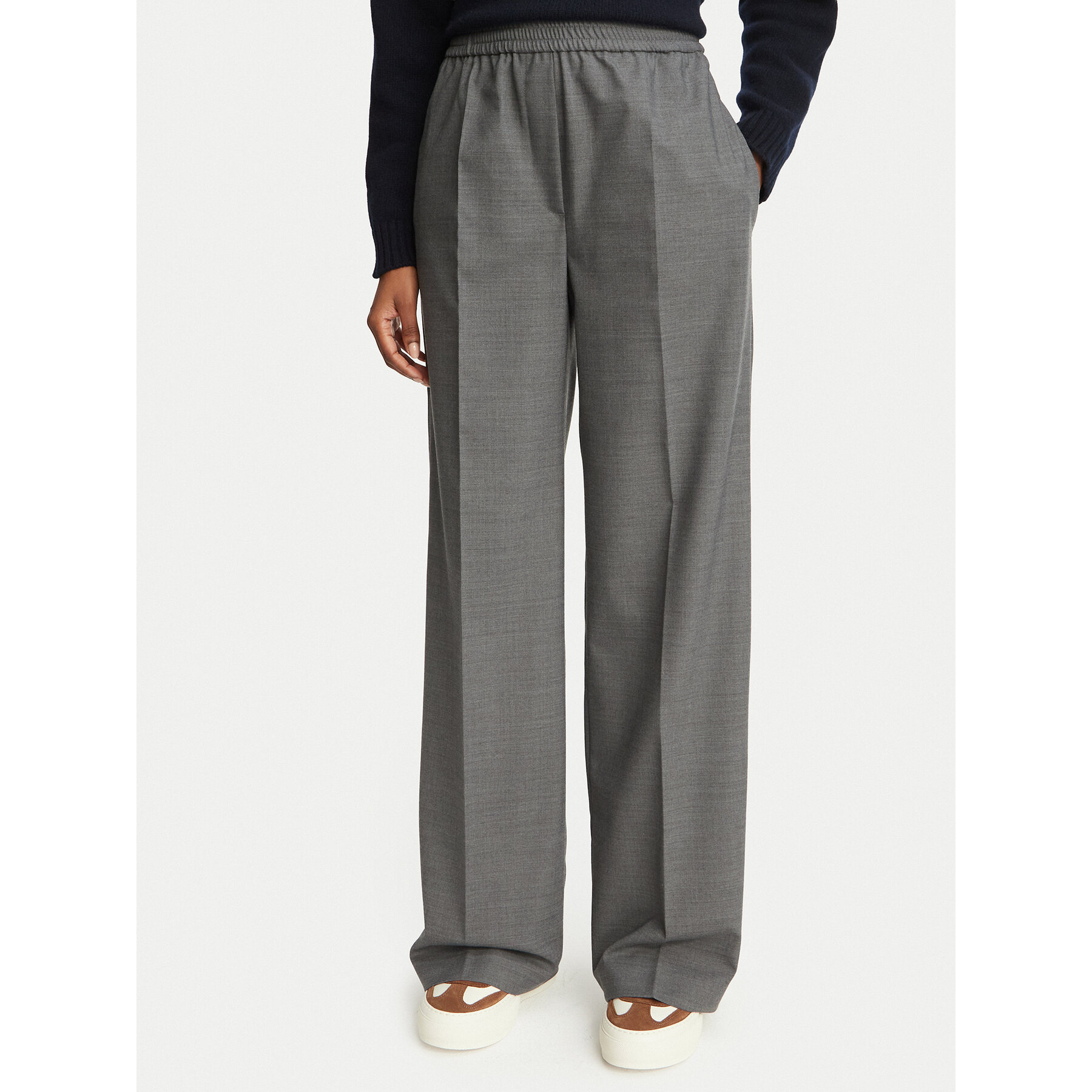 Weekend Max Mara Stoffhose Petra 2625136052 Grau Regular Fit