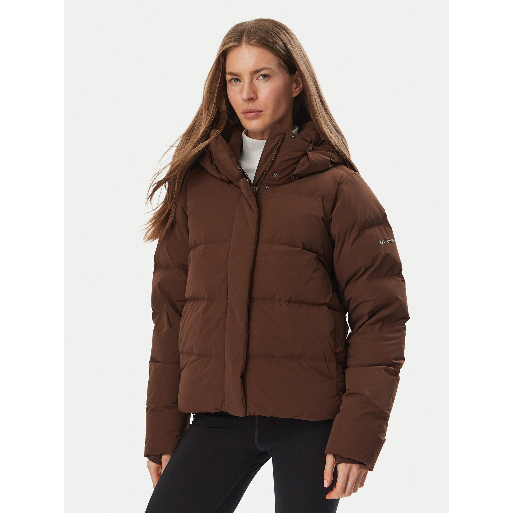Columbia Daunenjacke Amaze Puff 2133714 Dunkelbraun Regular Fit
