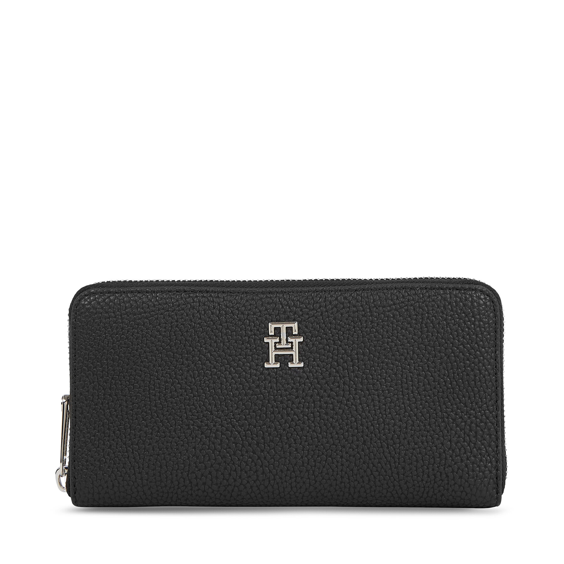Nagy női pénztárca Tommy Hilfiger Th Emblem Large Za AW0AW15181 Fekete