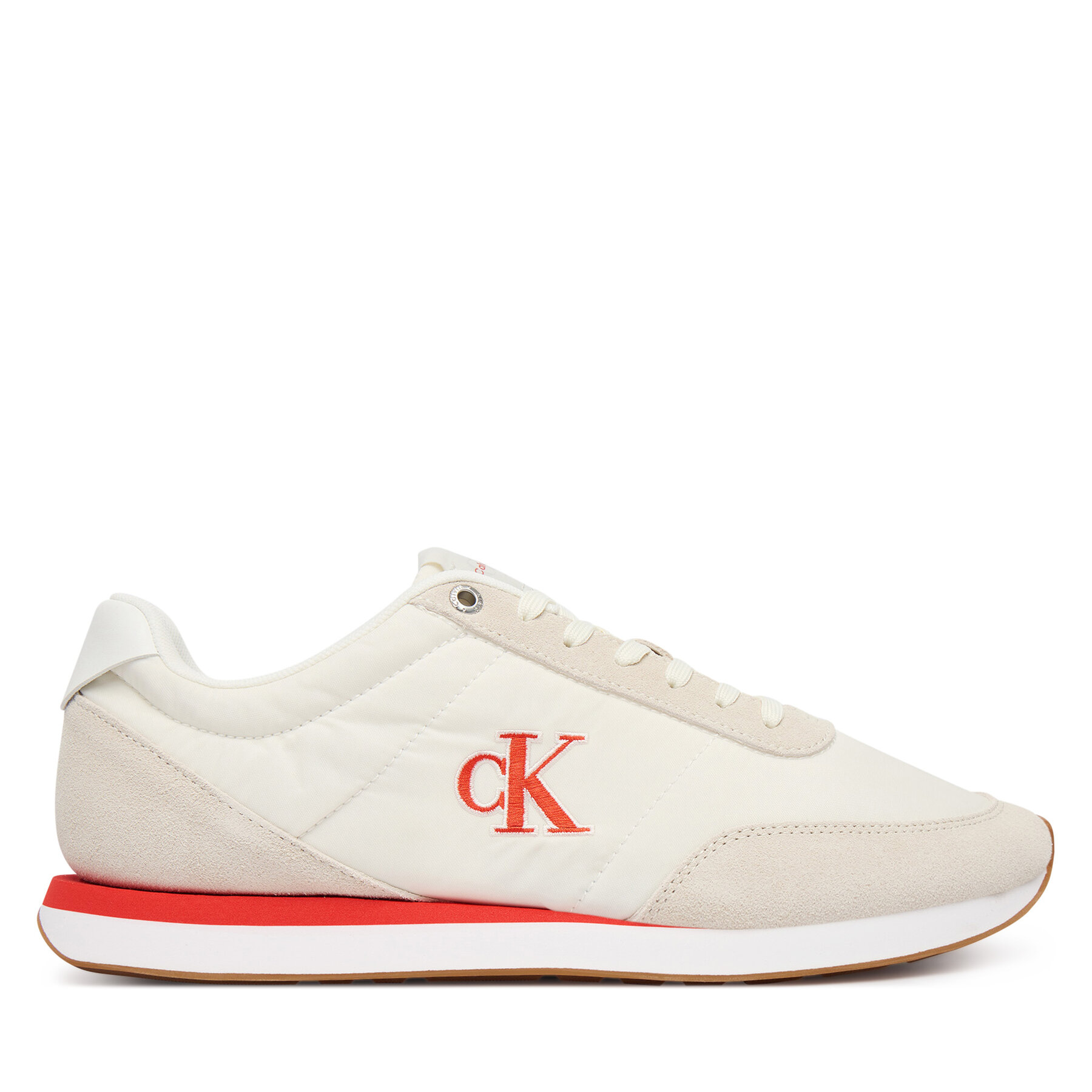 Sneakersy Calvin Klein Jeans Retro Runner Ess Mix Mat YM0YM01361 Béžová