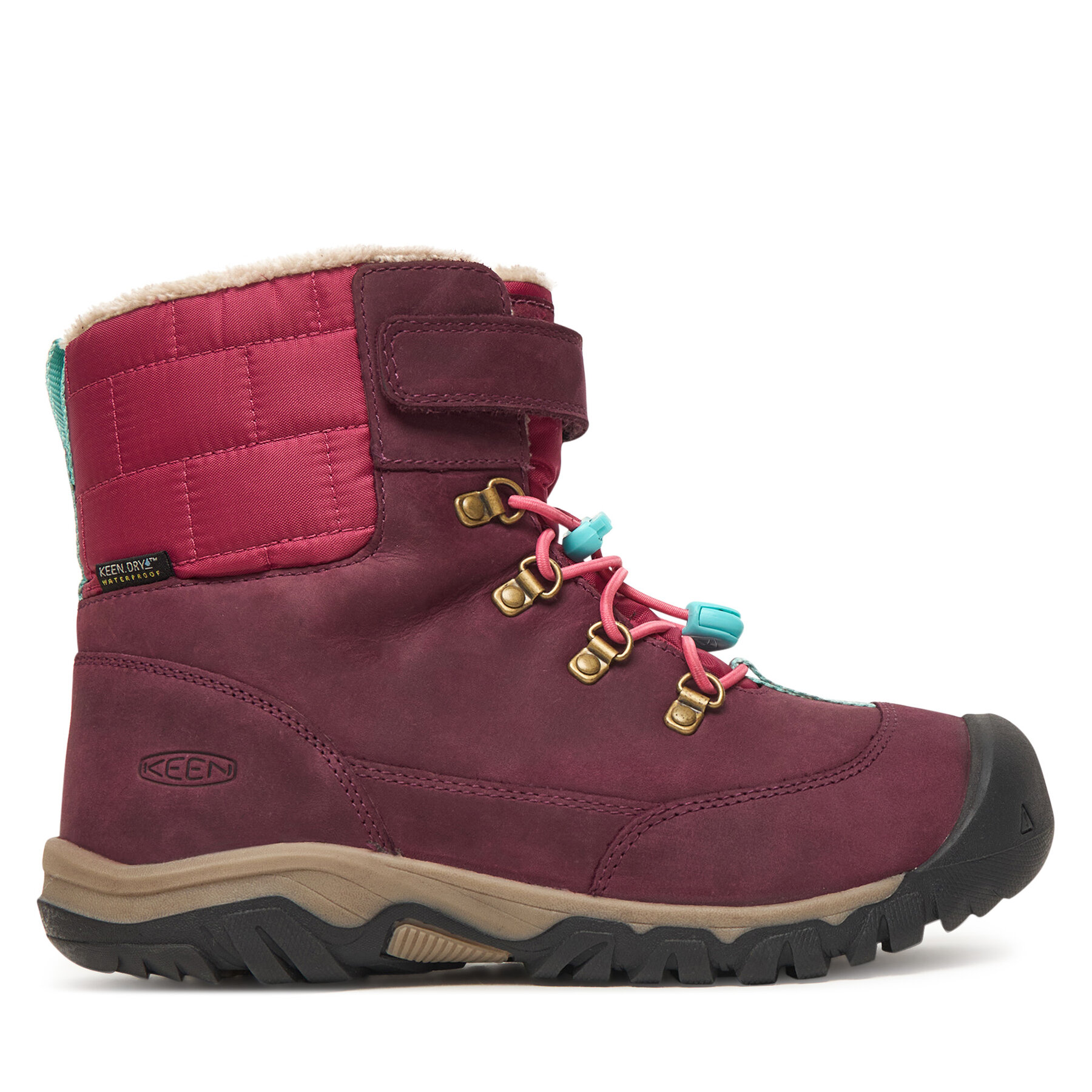 Dziecięce Keen Śniegowce, Rozmiar 34 Czerwony Kanibou Waterproof 1031056